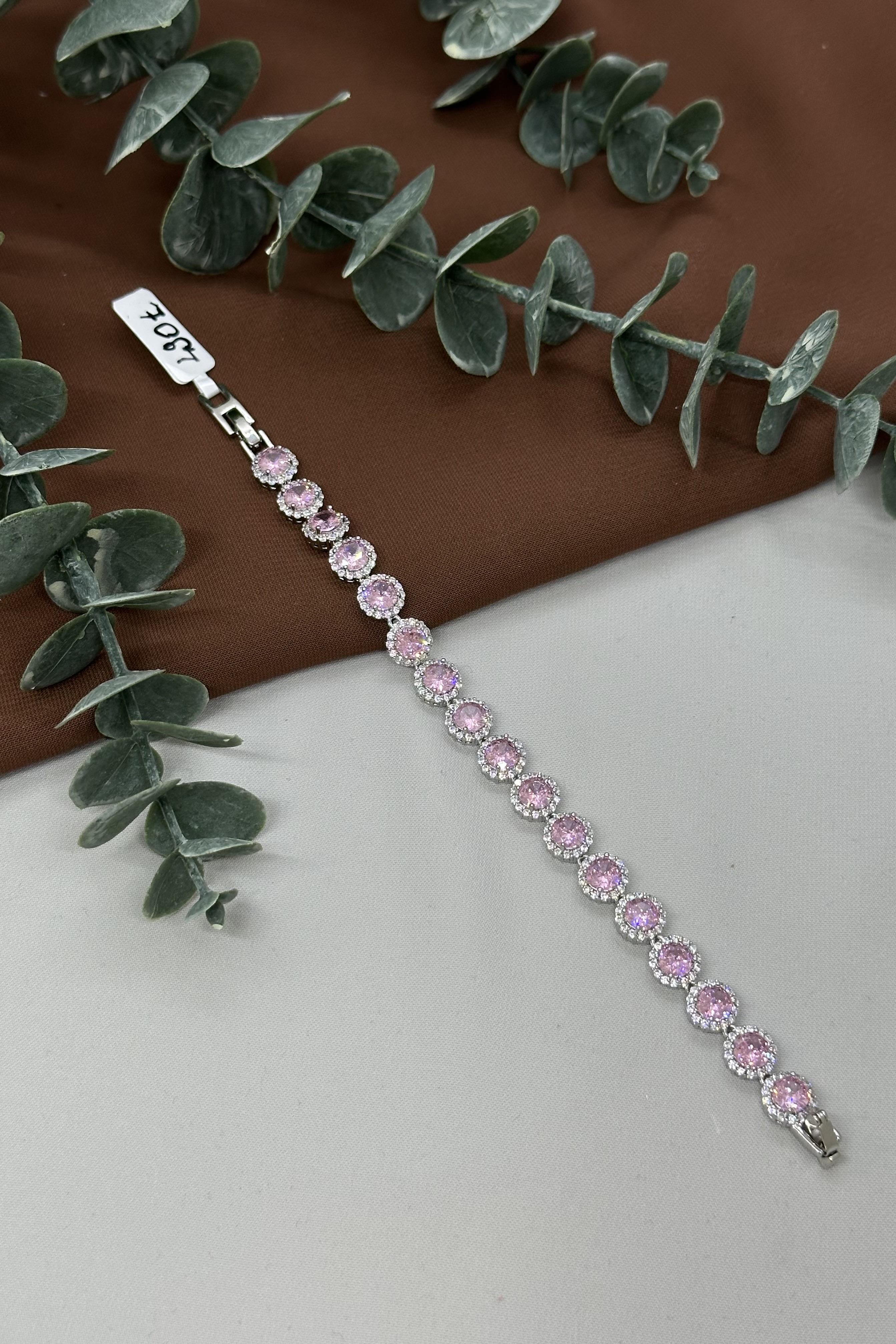 Pembe Halka Sılver Vıp Bileklik