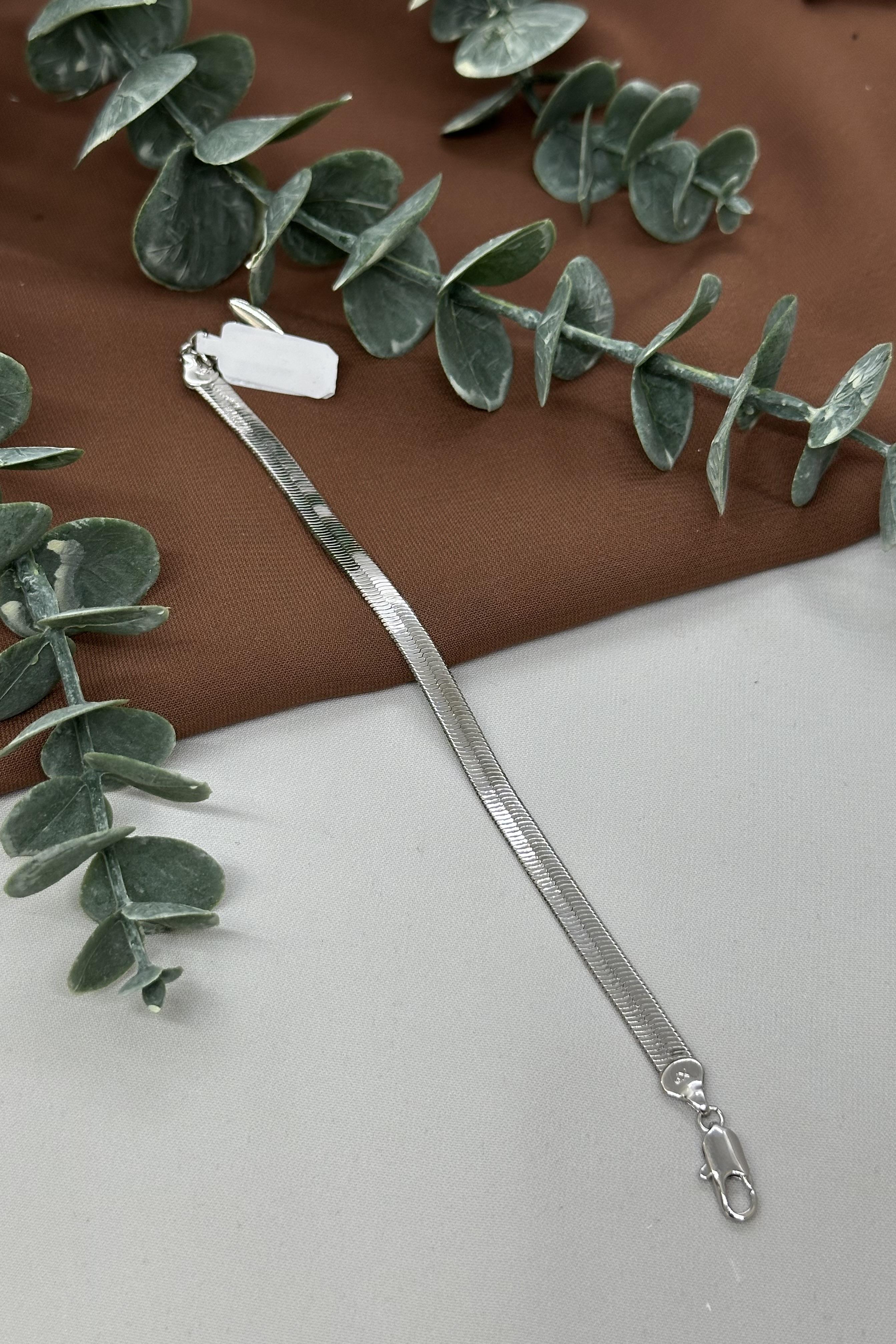 İtalyan Zincir Sılver Vıp Bileklik