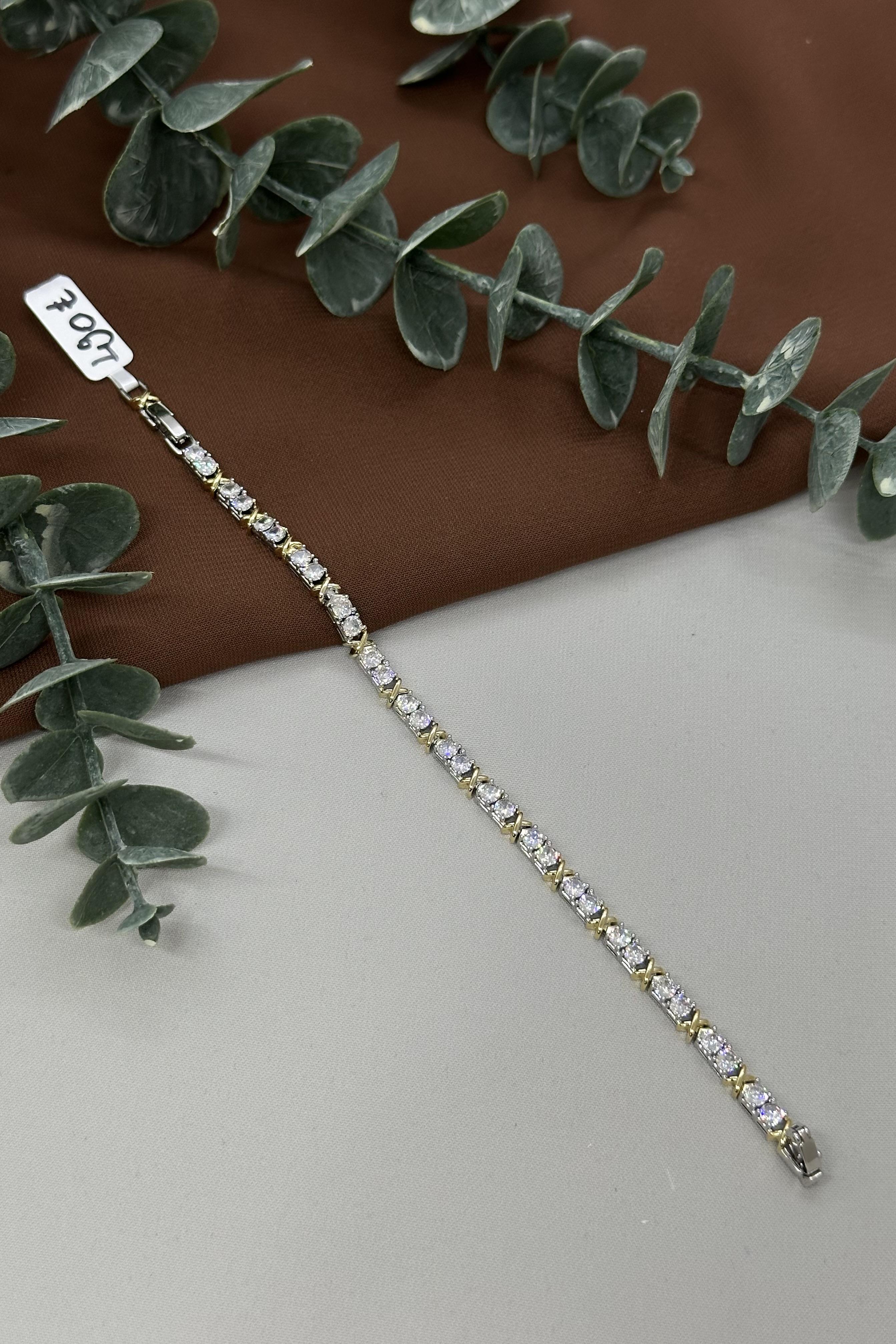 X Model Gold-Sılver Vıp Bileklik