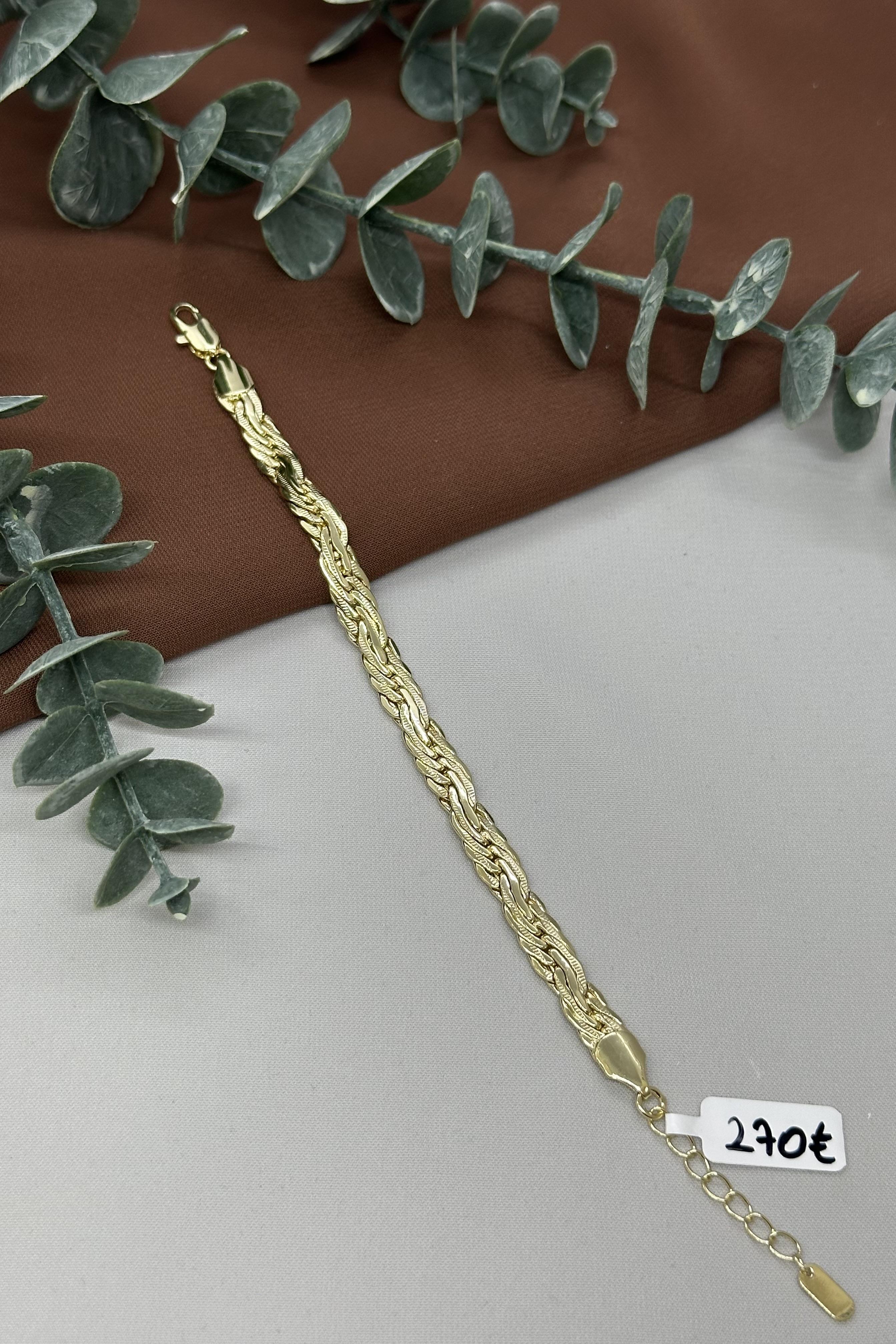 Sarmaşık Model Gold Vıp Bileklik