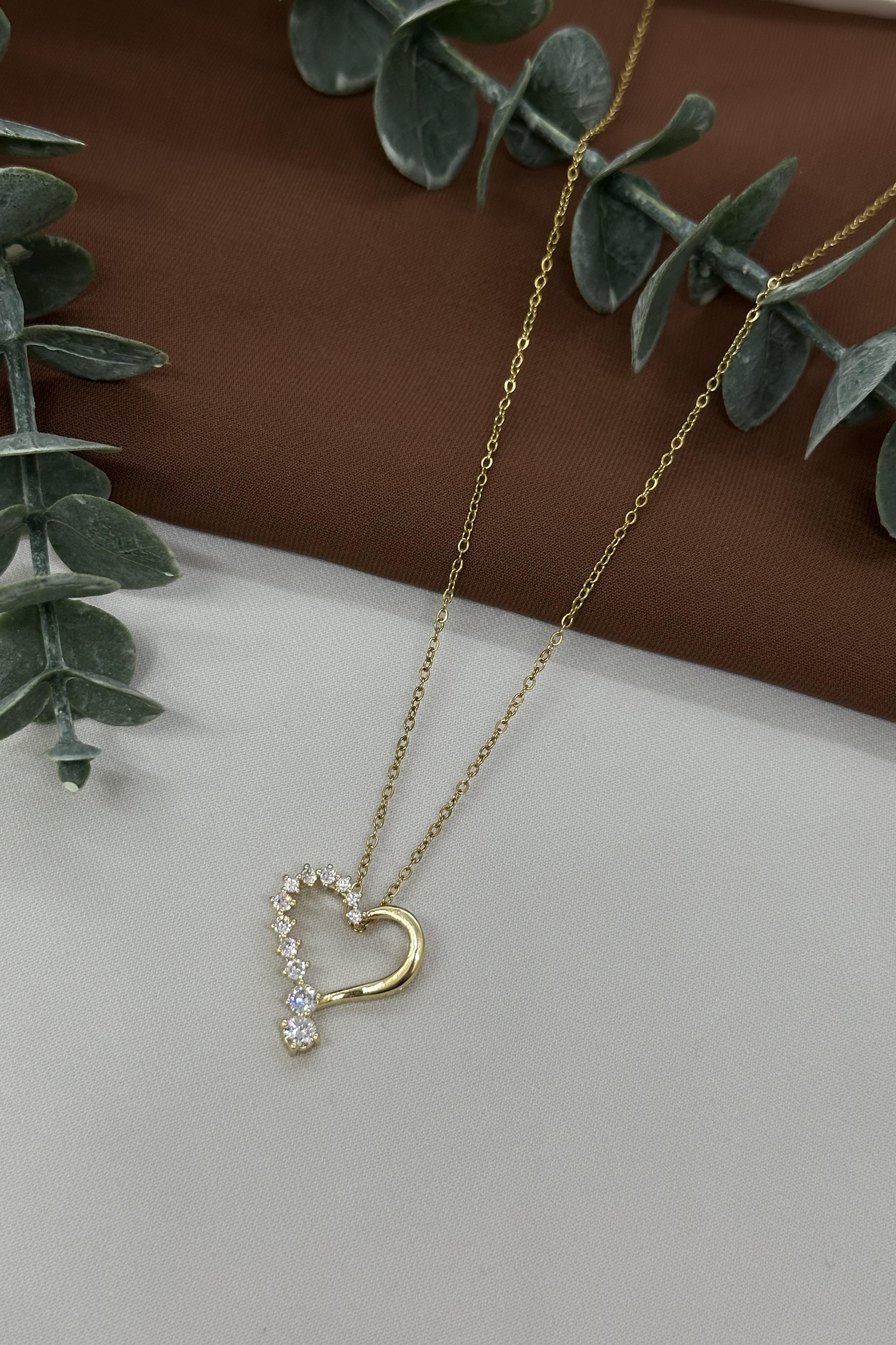 Kalpli Gold Çelik Kolye