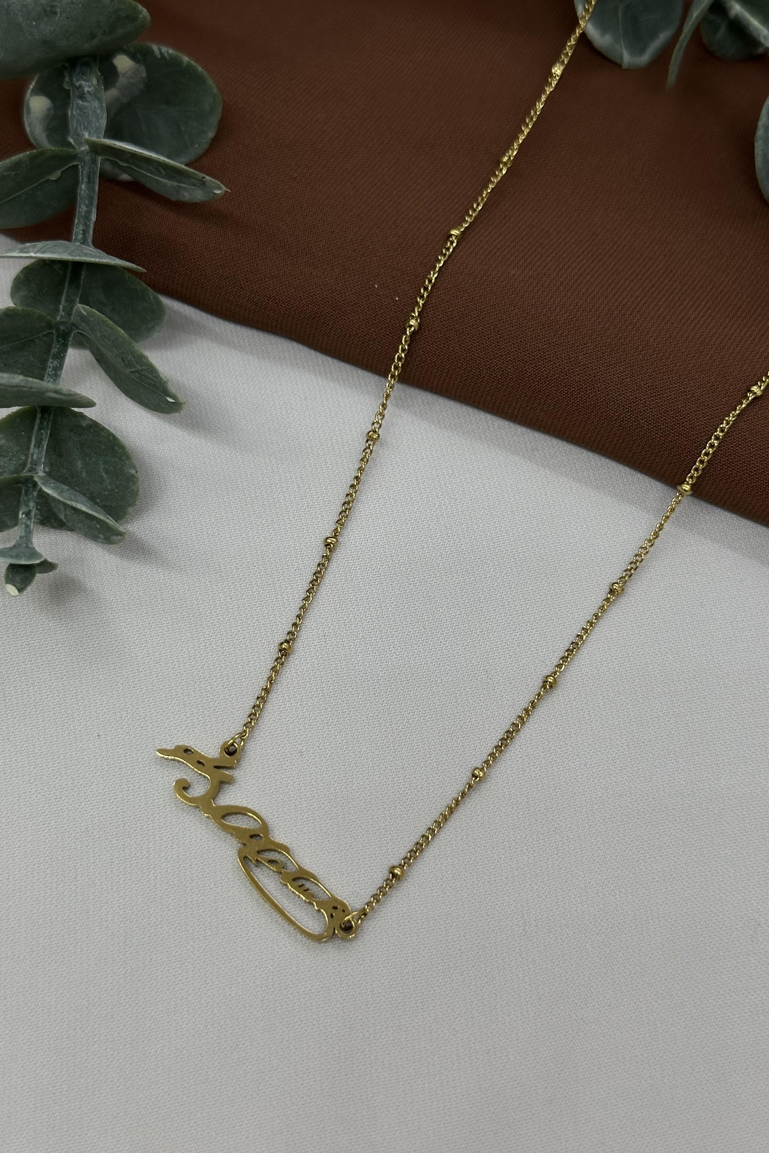 K.Atatürk Gold Çelik Kolye