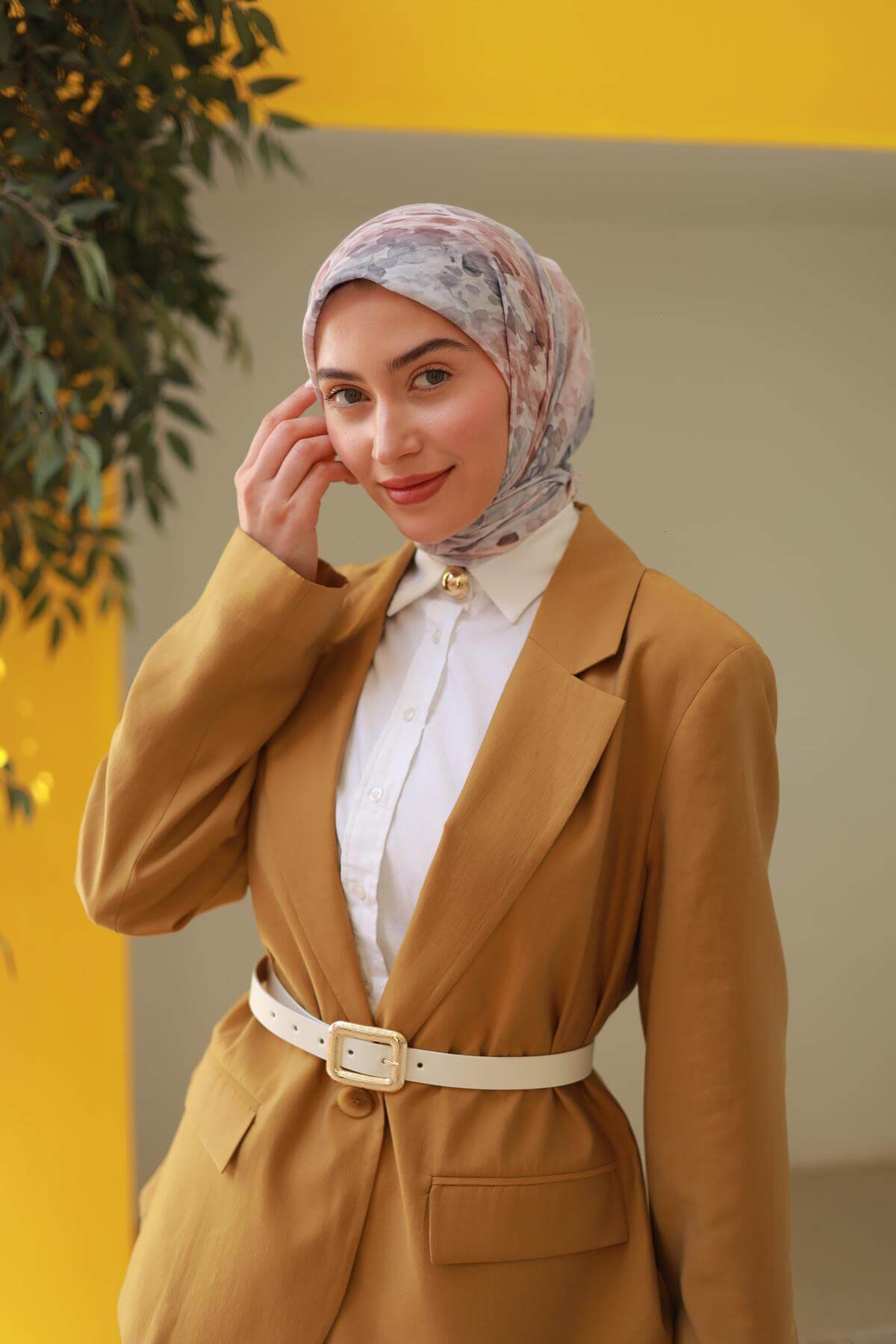 İpekhan Damla Desen Soft Eşarp