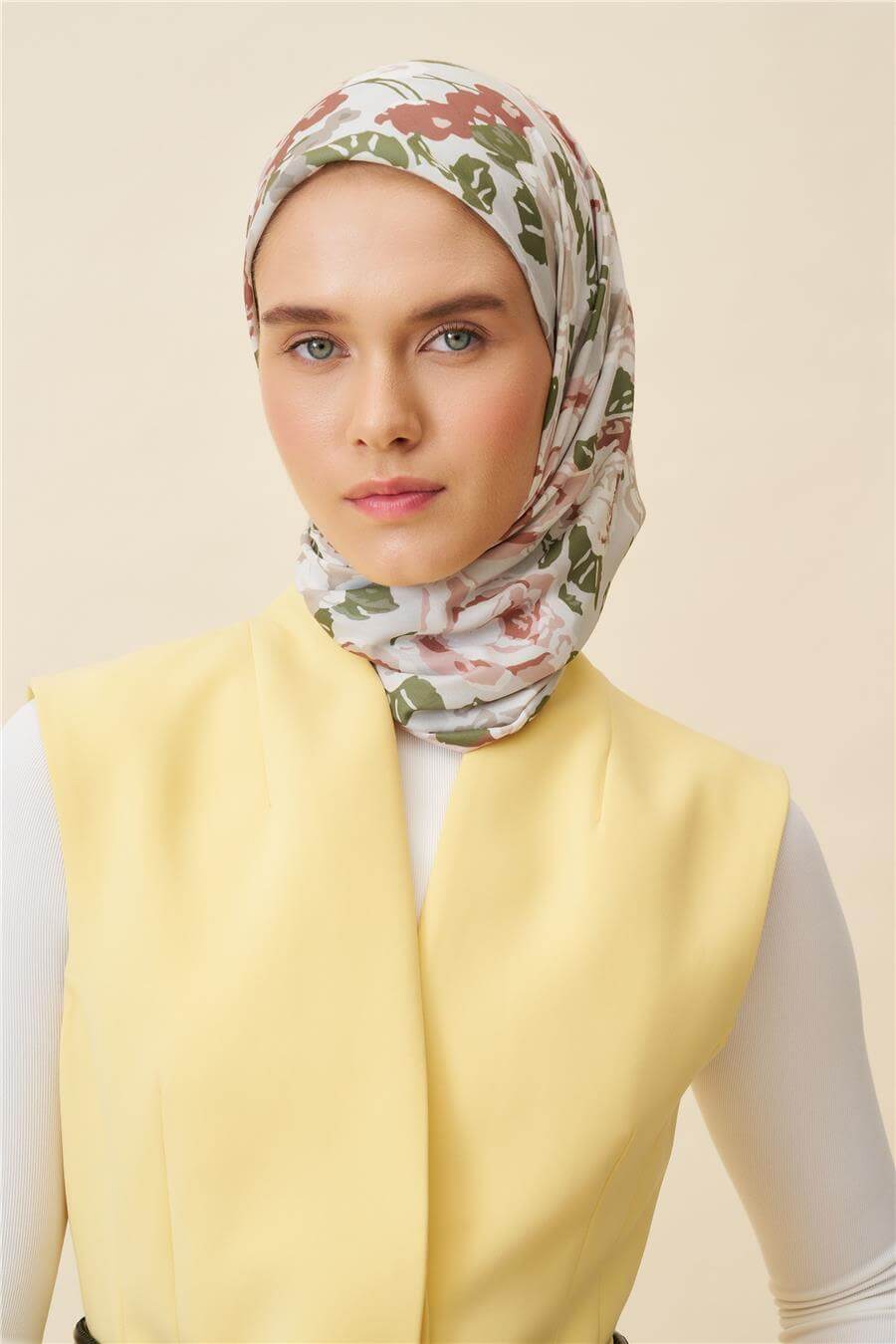 İpekhan Gül Desen Soft Eşarp