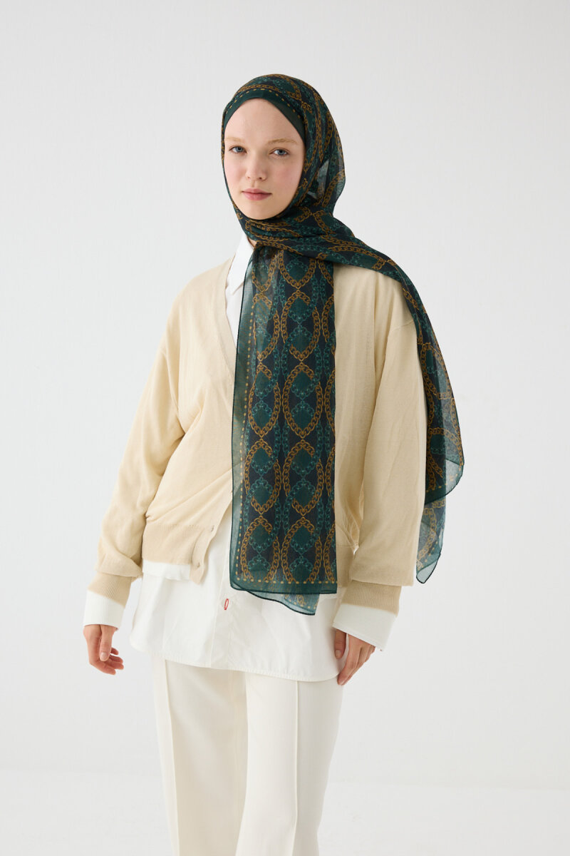 Prag Rami Şal - Zümrüt Yeşili