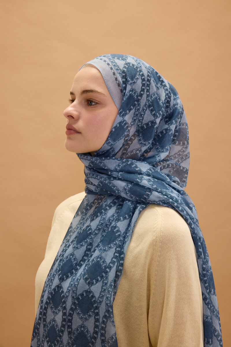 Prag Rami Şal - Soğuk Mavi