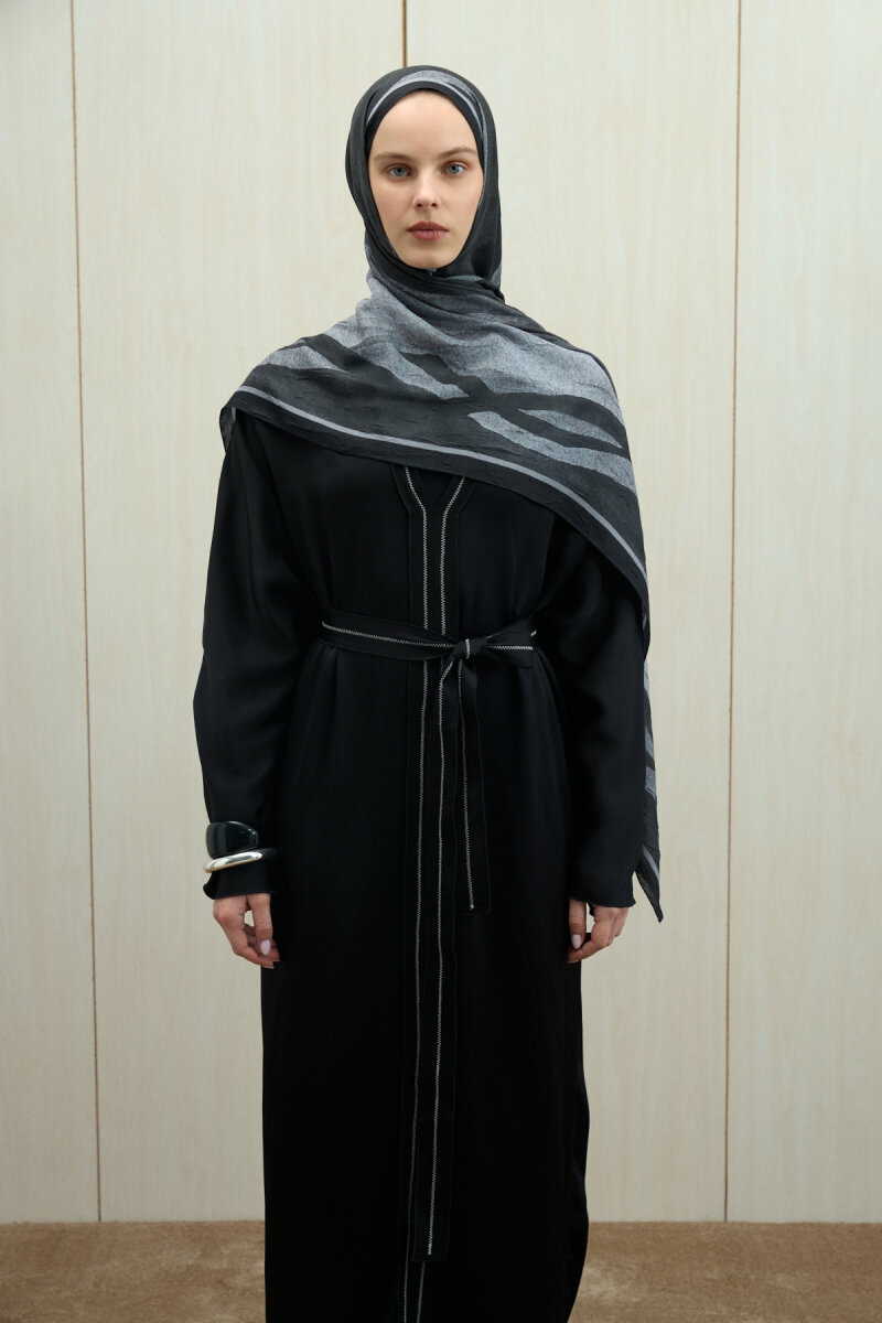 Meyus Kraş Şal - Siyah