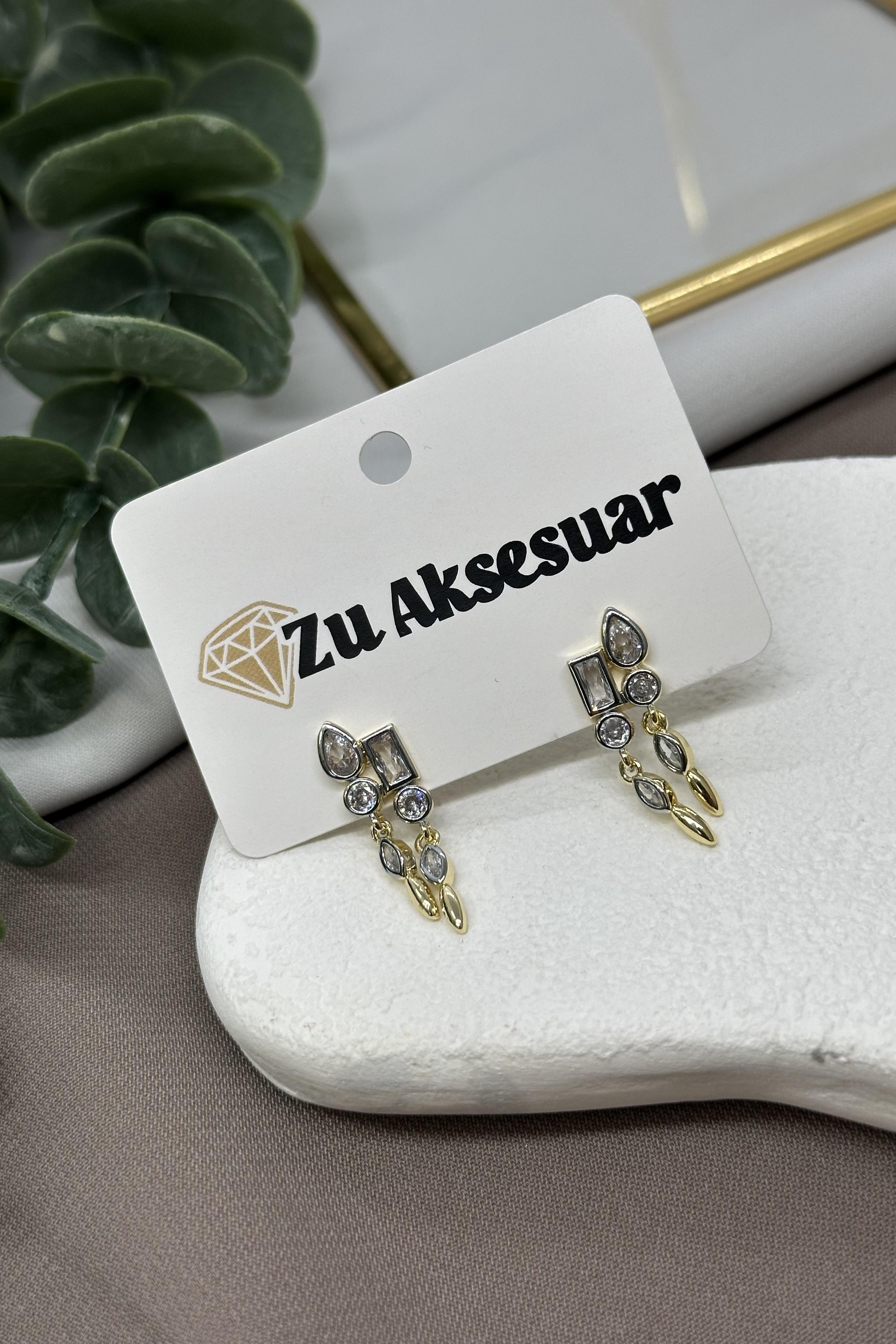 Element Sallantılı Özel Tasarım Vıp Küpe