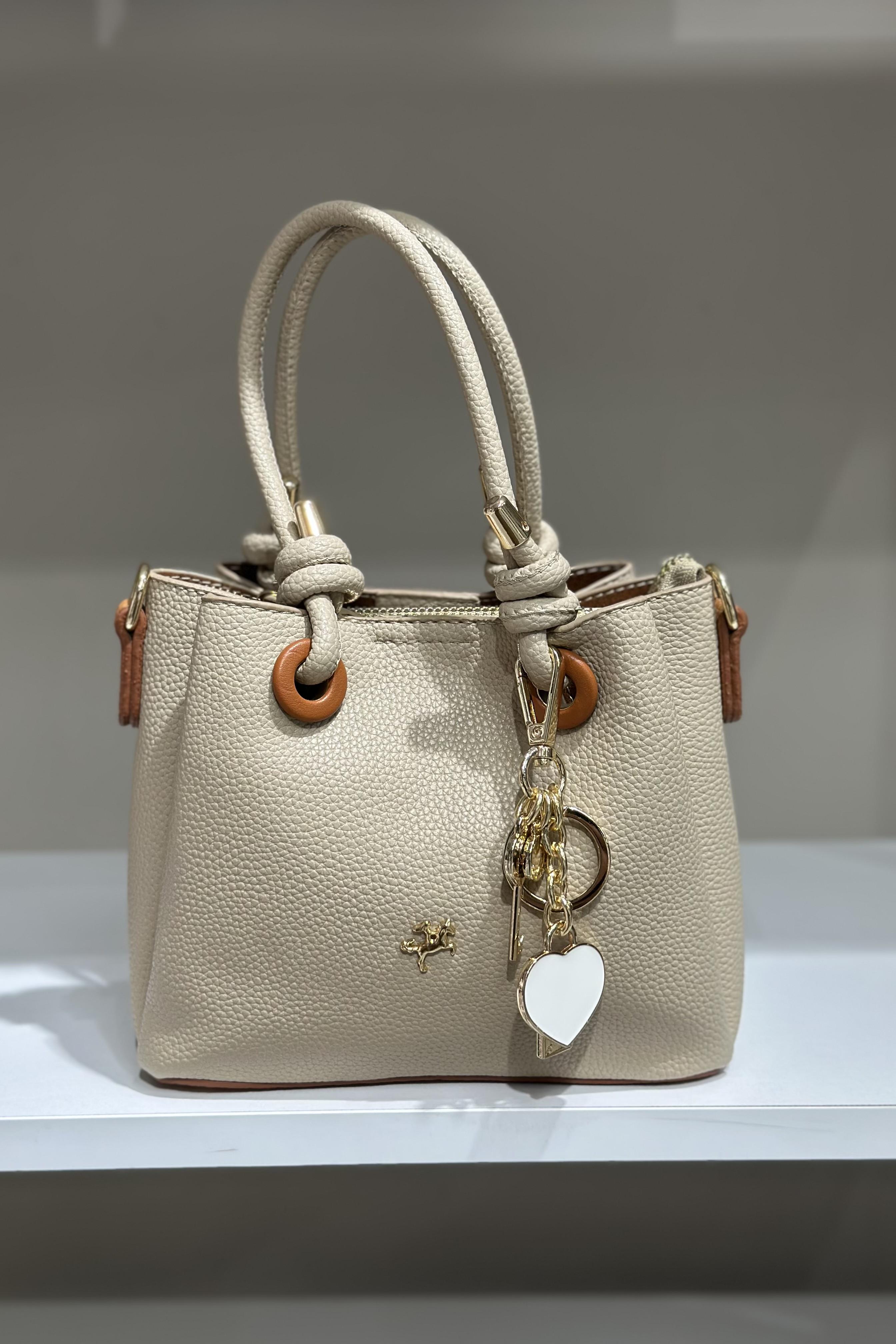 A++ Kalite Düğüm Model Bej Çanta