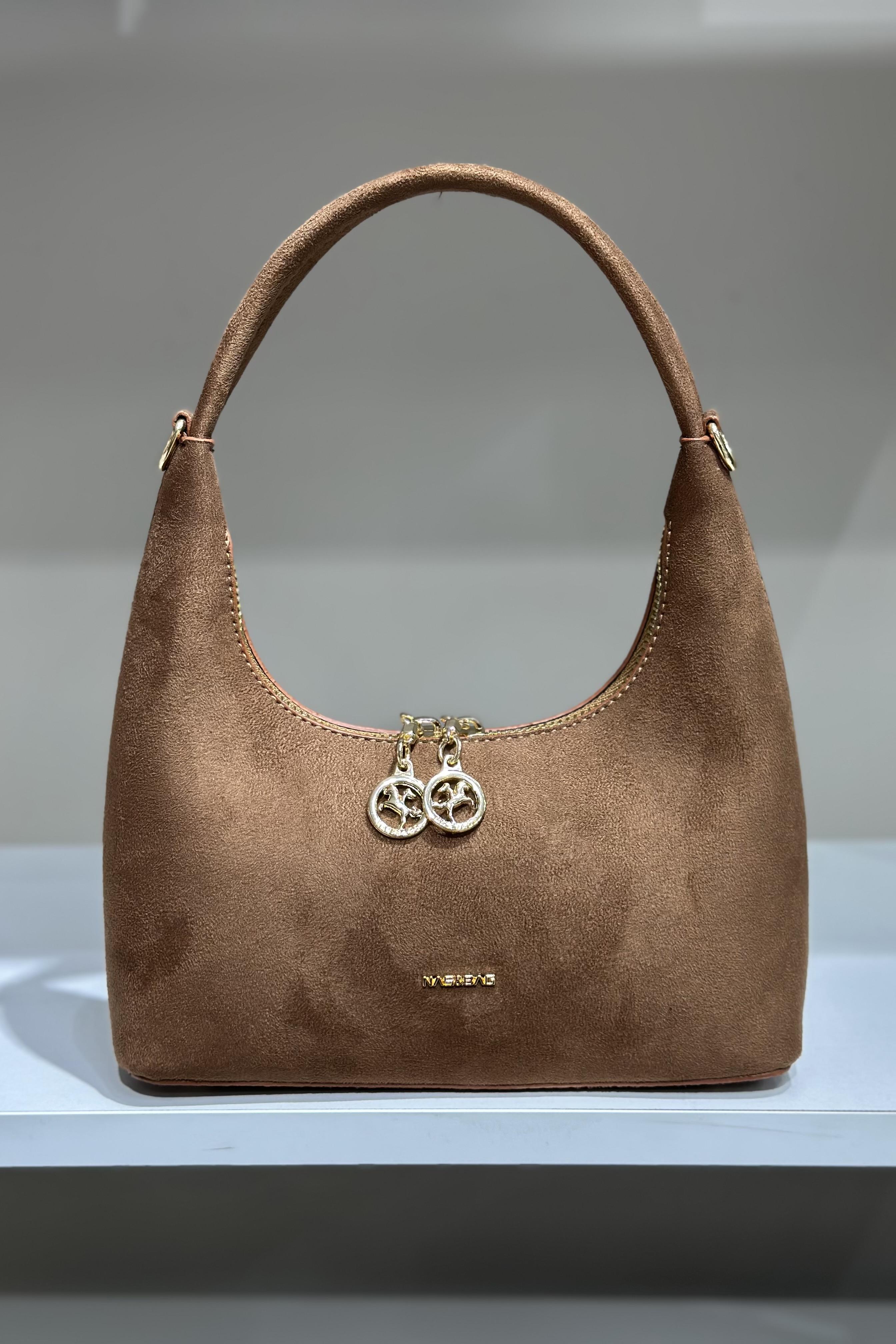 A++ Kalite Süet Baget Taba Çanta