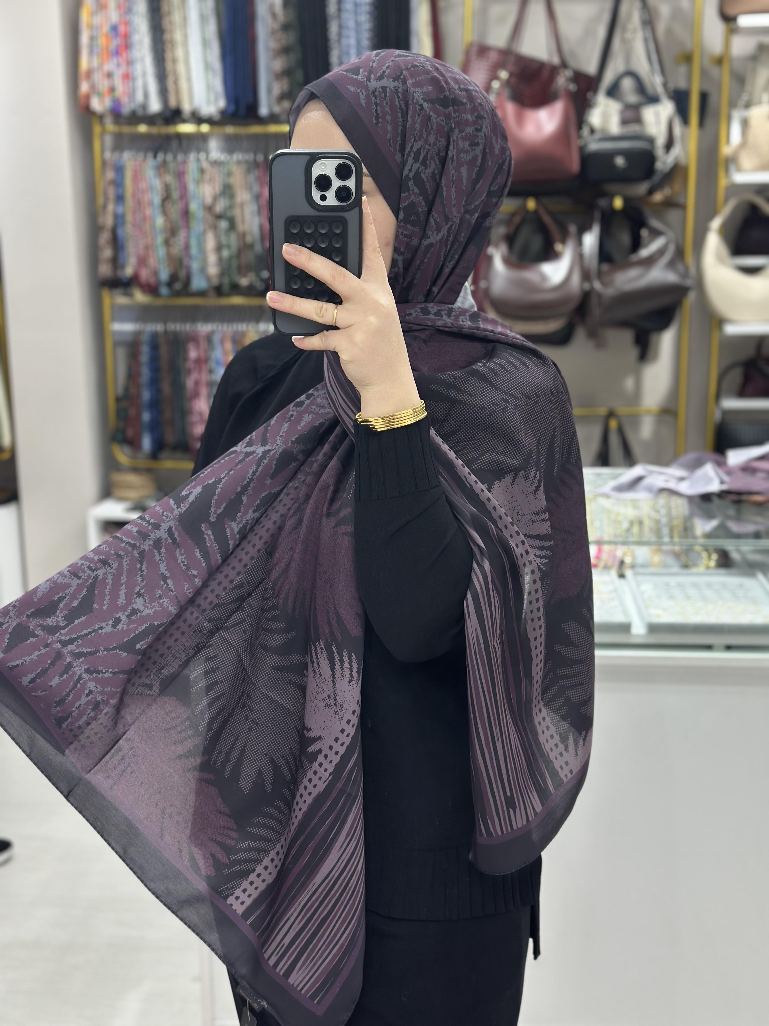 İpekhan Mor-Mavi Soft Şal