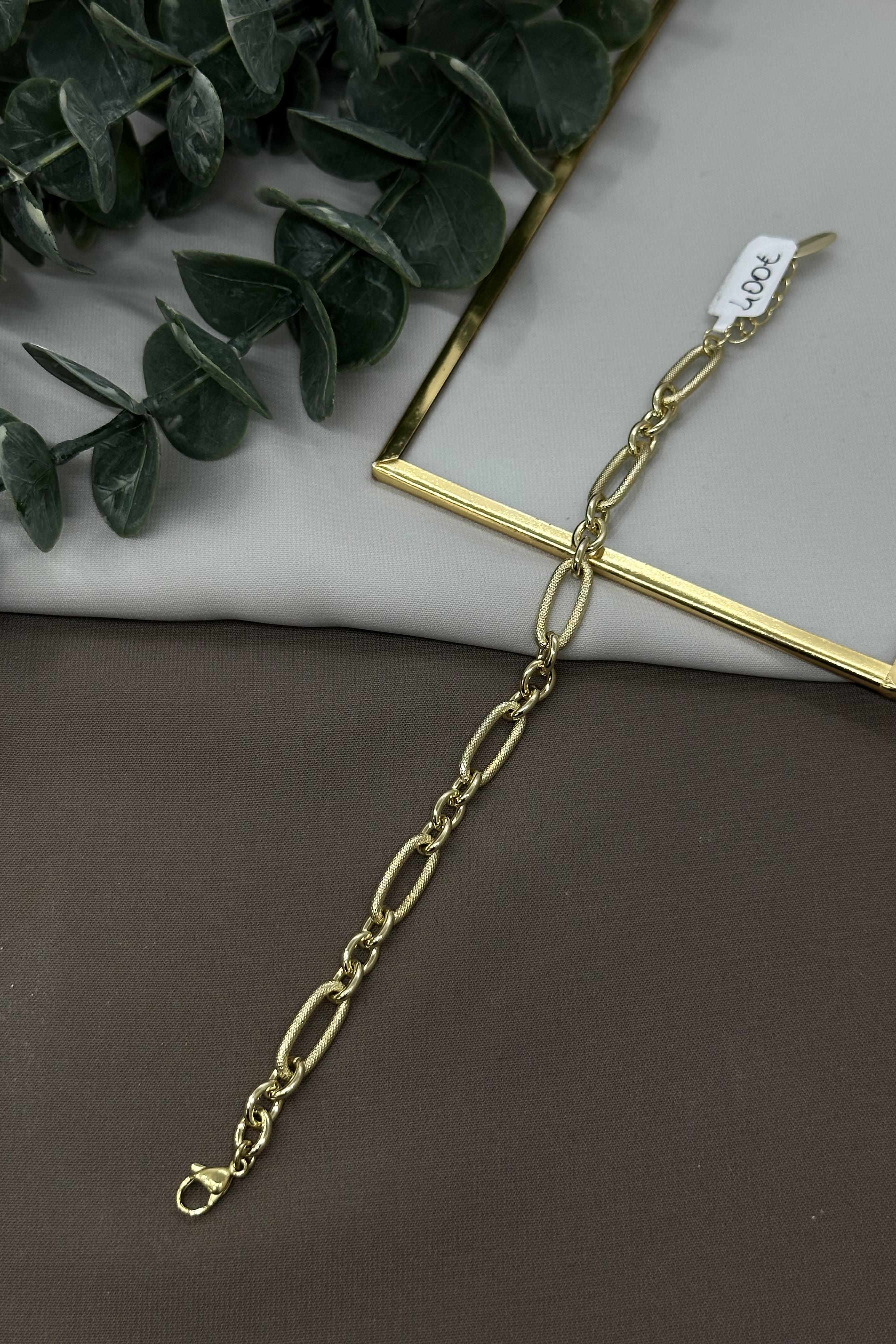 Halka Model Gold Vıp Bileklik