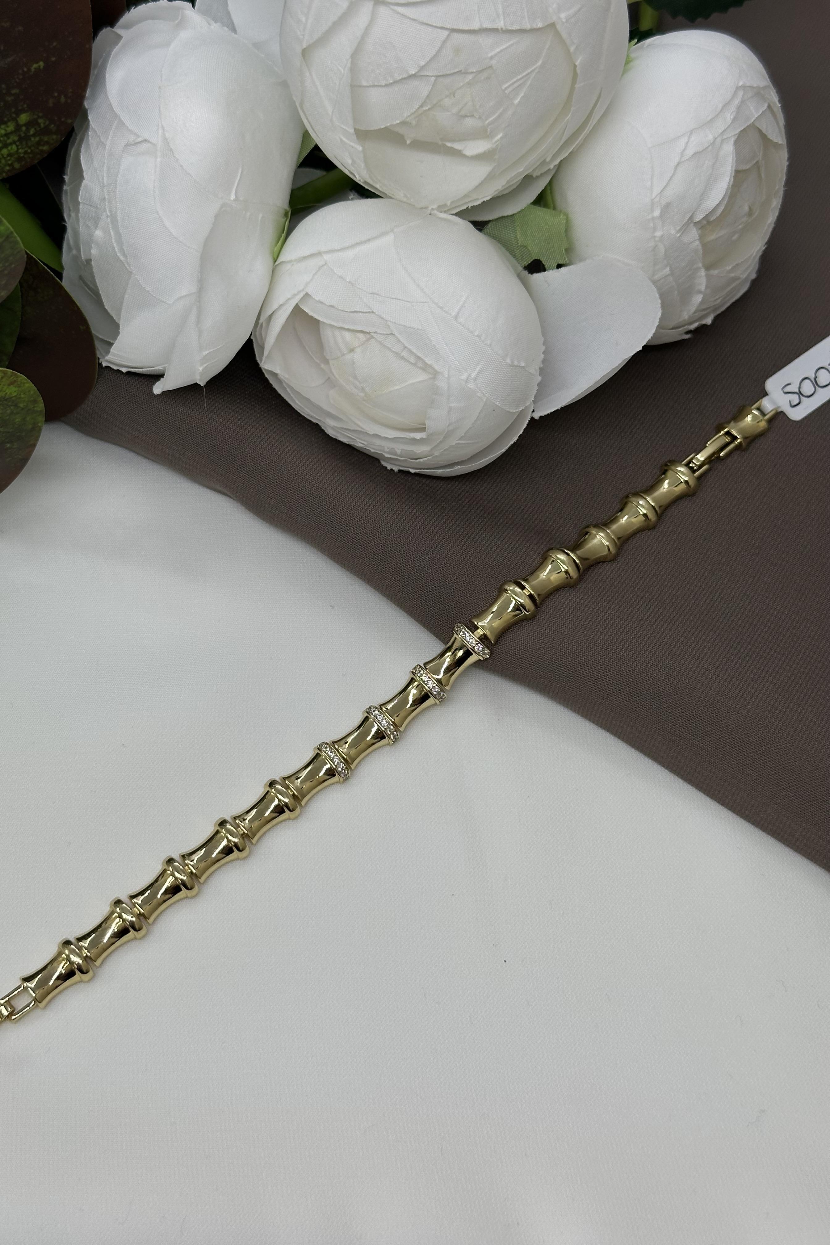 Kemik Model Gold Vıp Bileklik