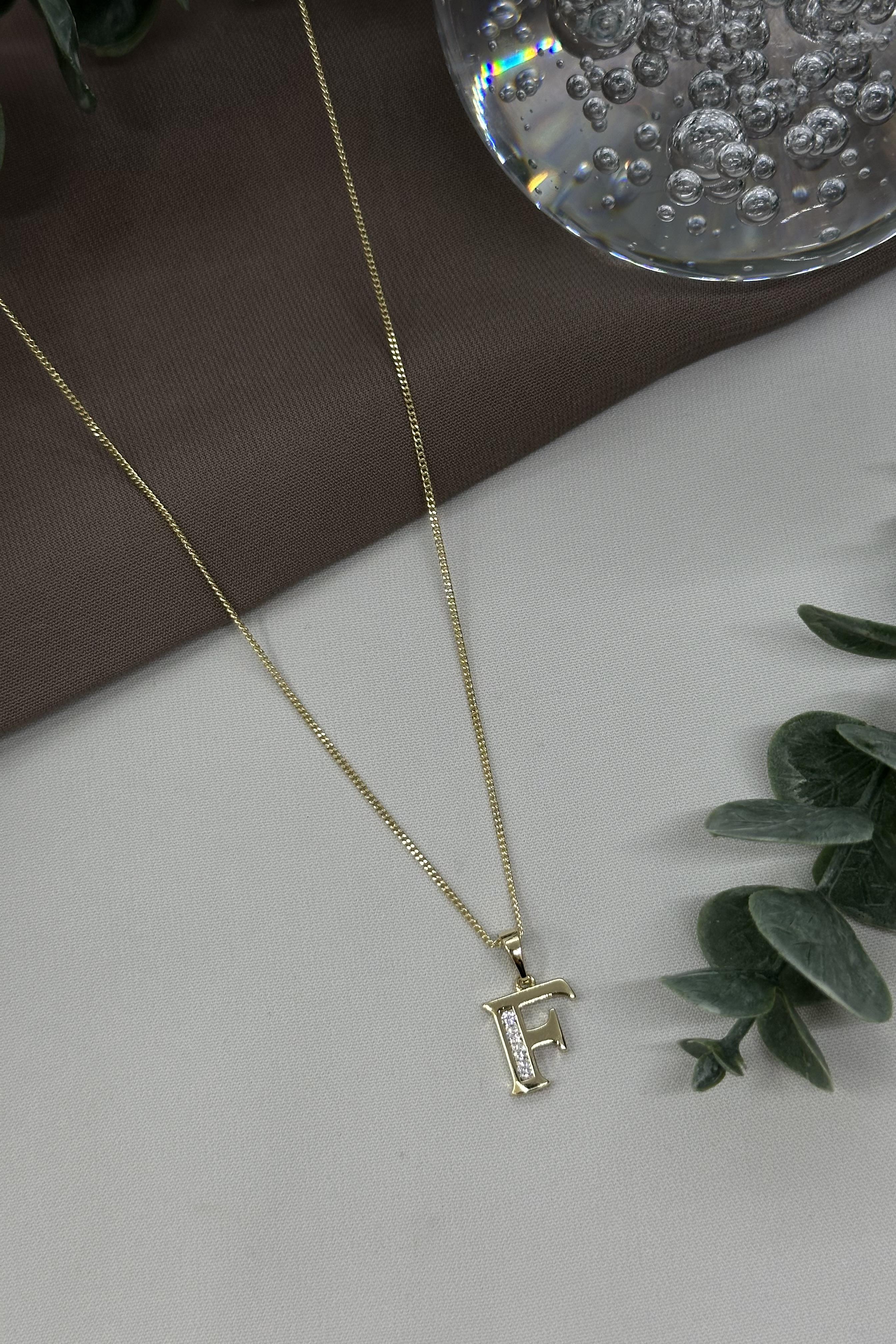 F Harfi Gold Vıp Kolye