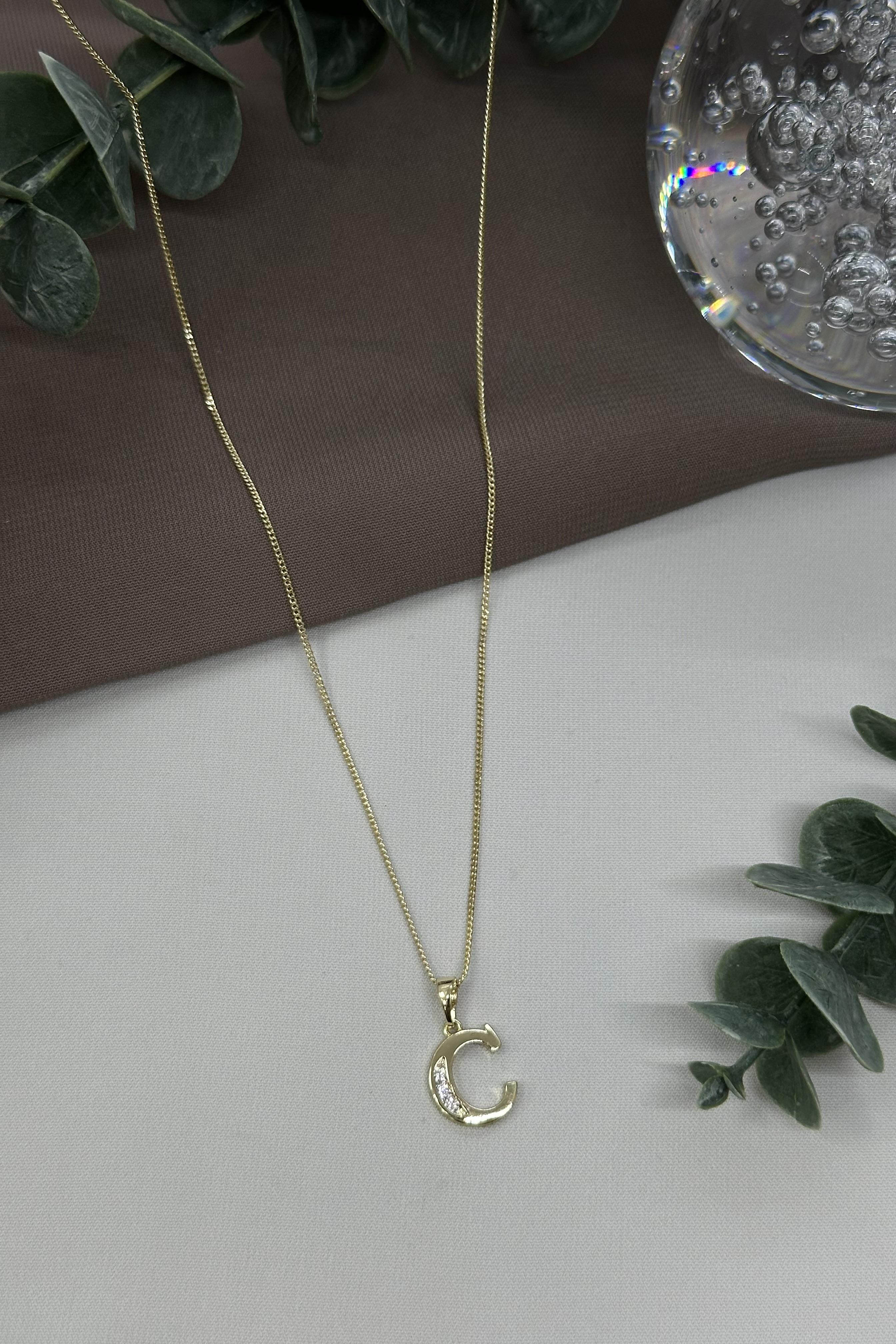 C Harfi Gold Vıp Kolye