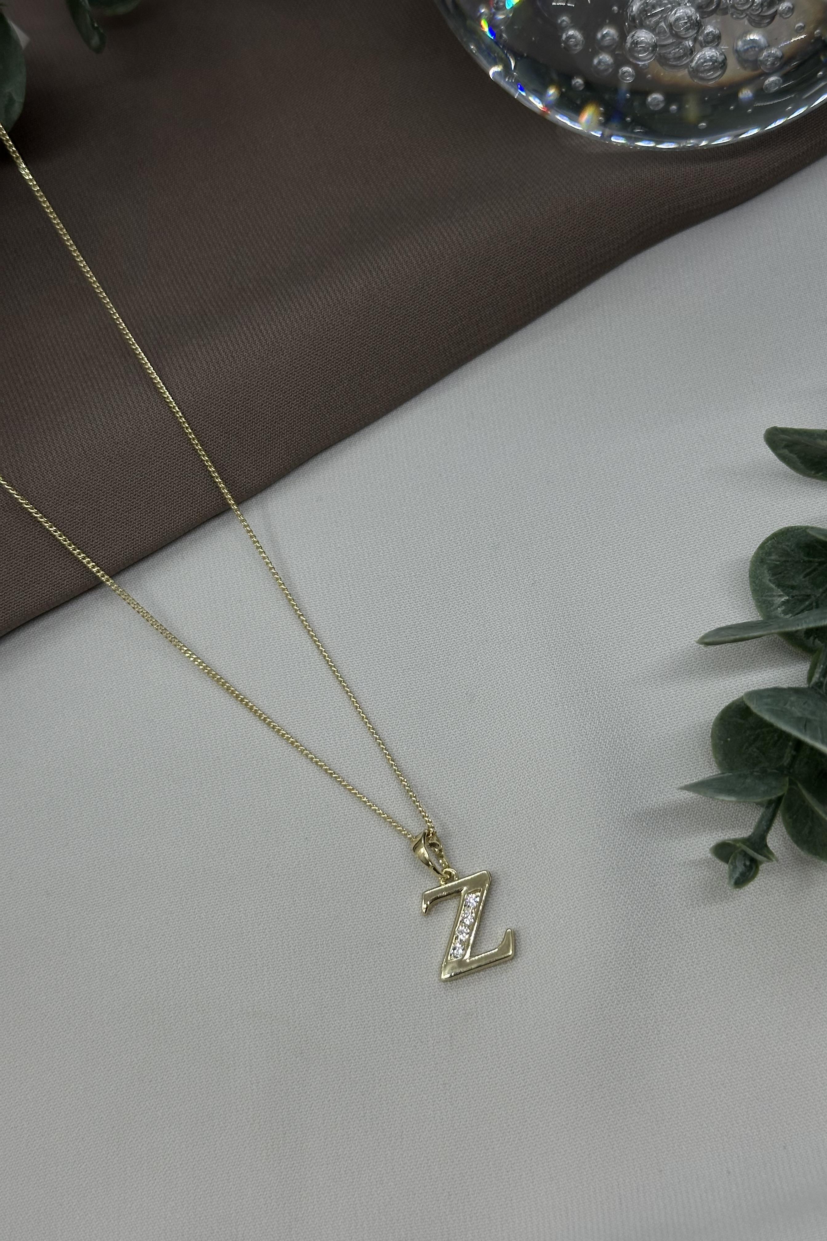 Z Harfi Gold Vıp Kolye