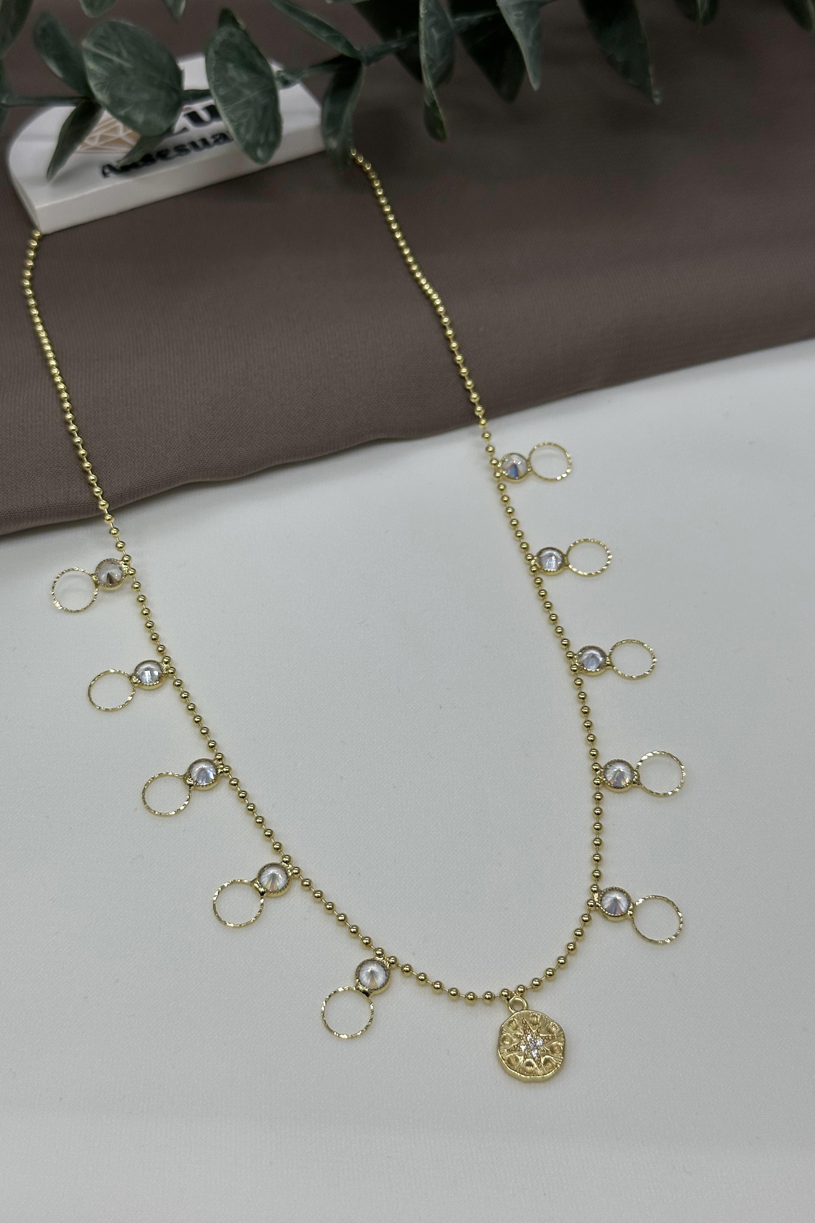 Halka Model Gold Vıp Kolye