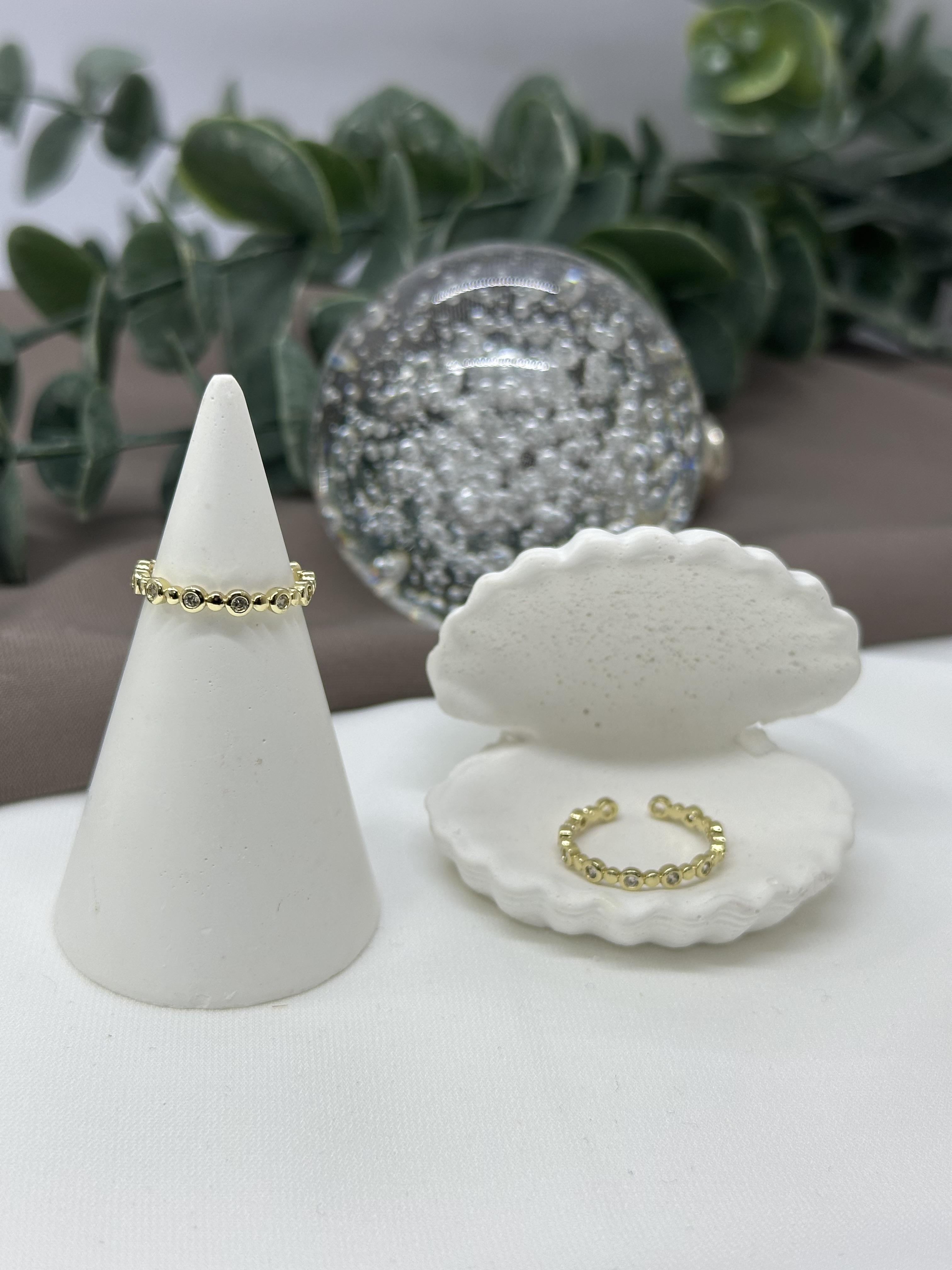 Taşlı Gold Vıp Yüzük