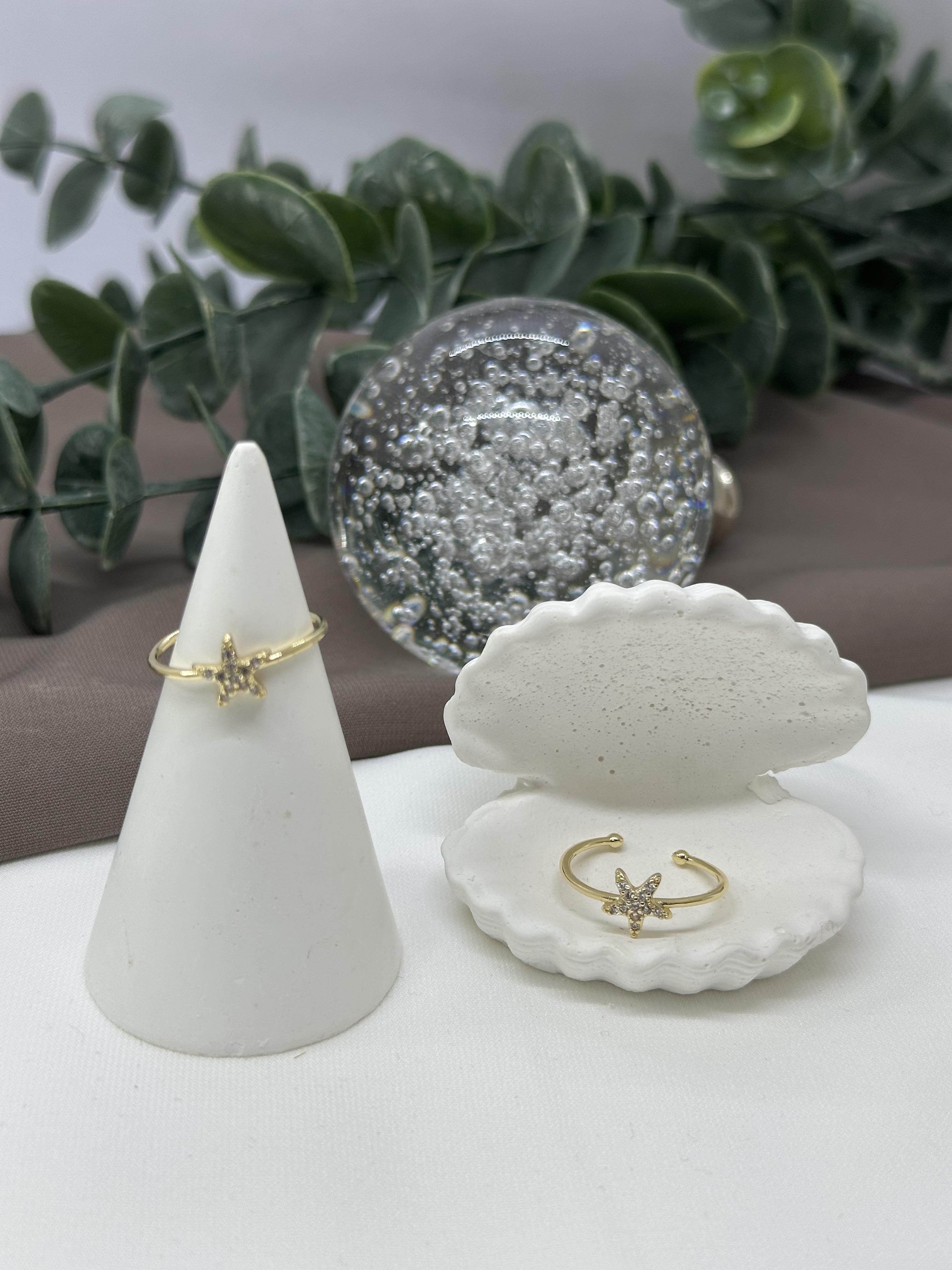 Yıldızlı Gold Vıp Yüzük