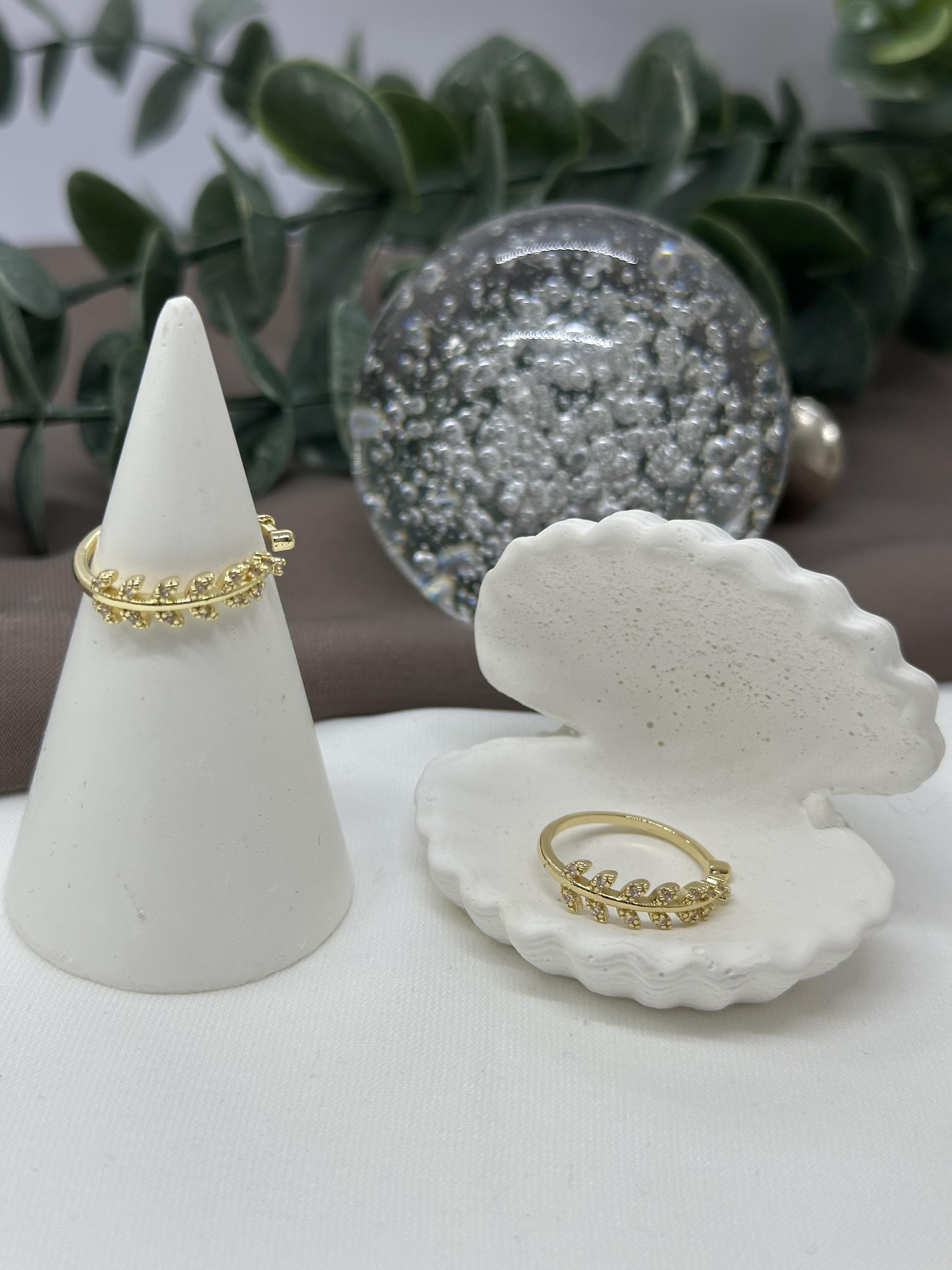 Yaprak Model Gold Vıp Yüzük