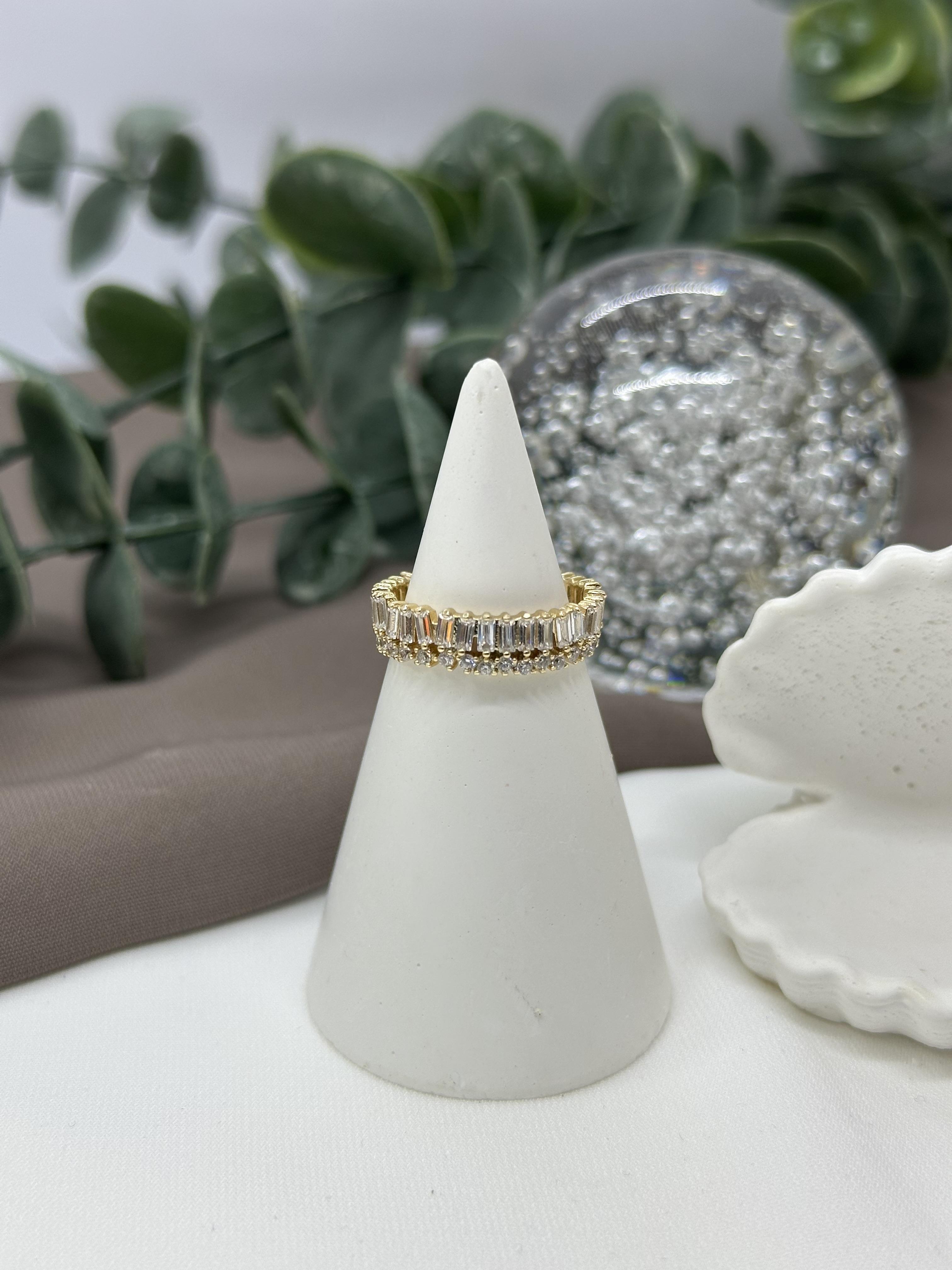 Taşlı Gold Vıp Yüzük