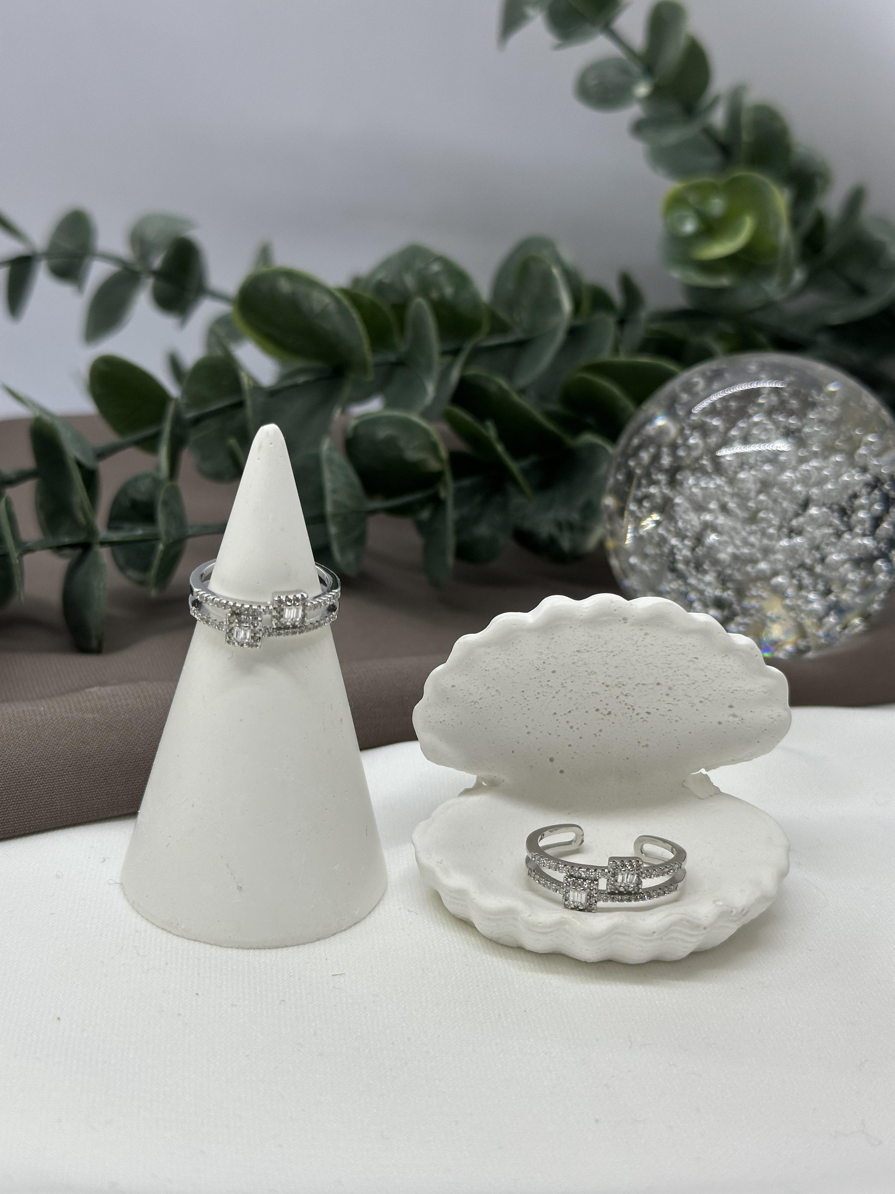 Baget Yaşlı Sılver Vıp Yüzük