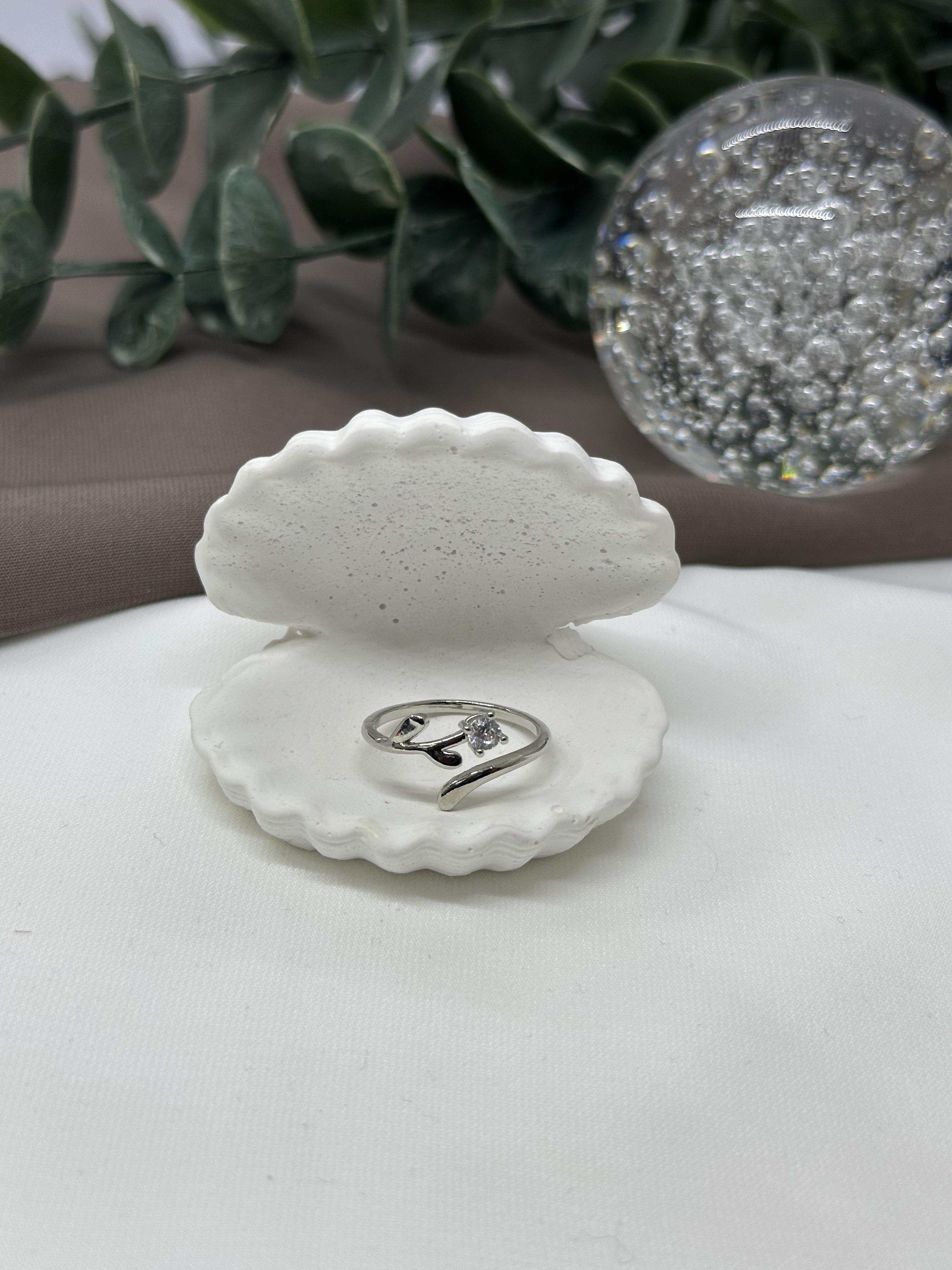 Sarmal Taşlı Sılver Vıp Yüzük