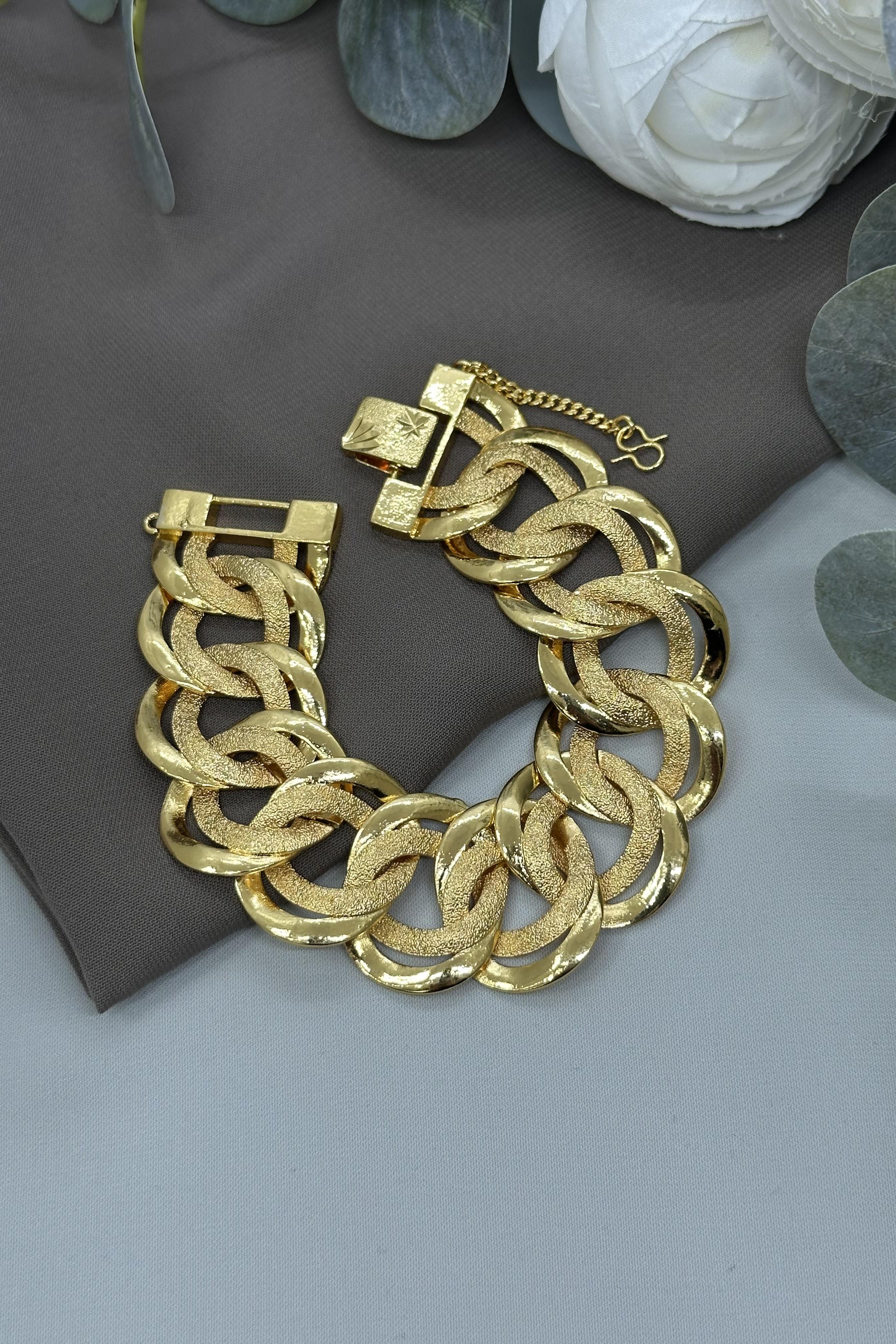 22 Ayar Altın Kaplama Halka Model Bileklik