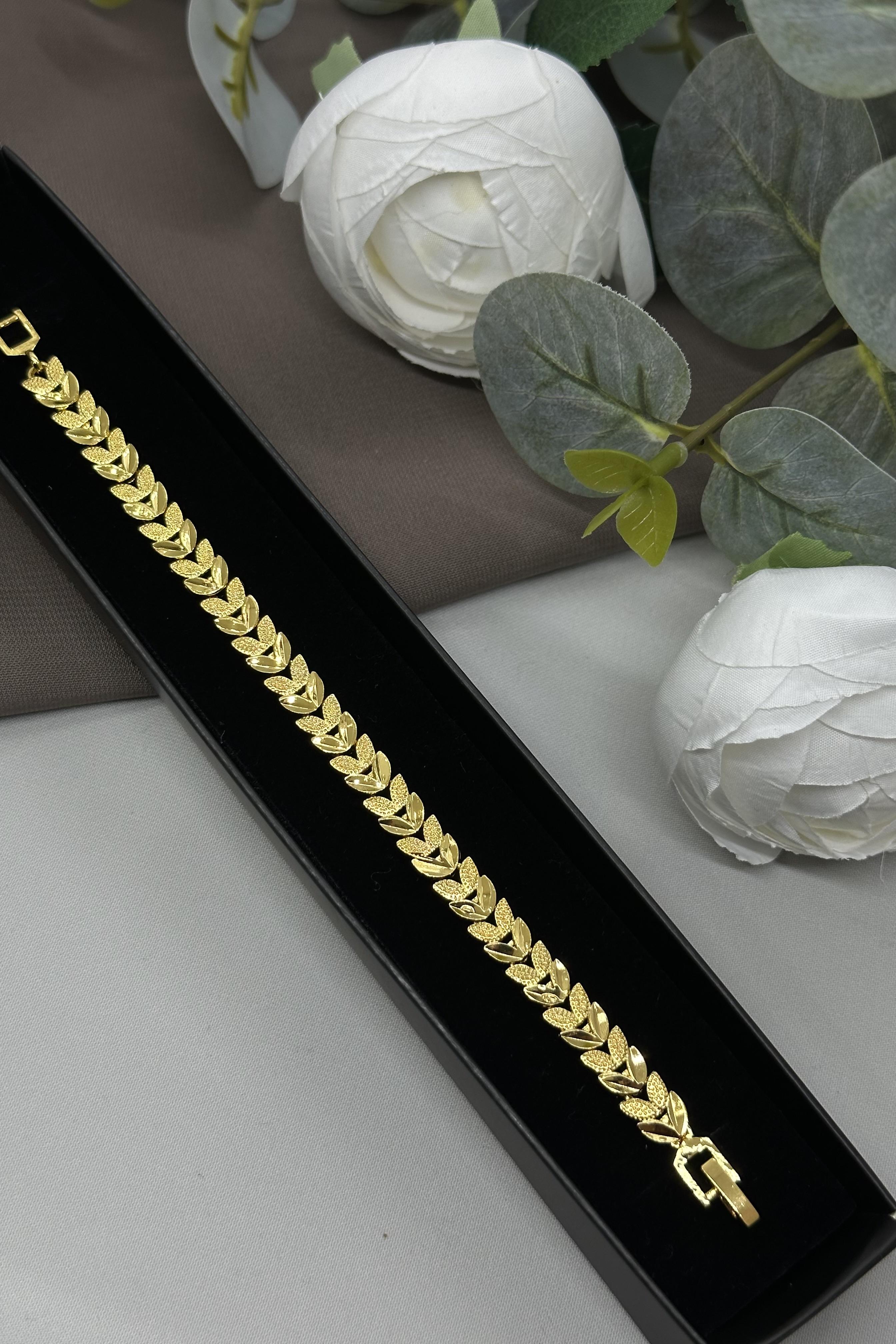 22 Ayar Altın Kaplama Başak Model Bileklik