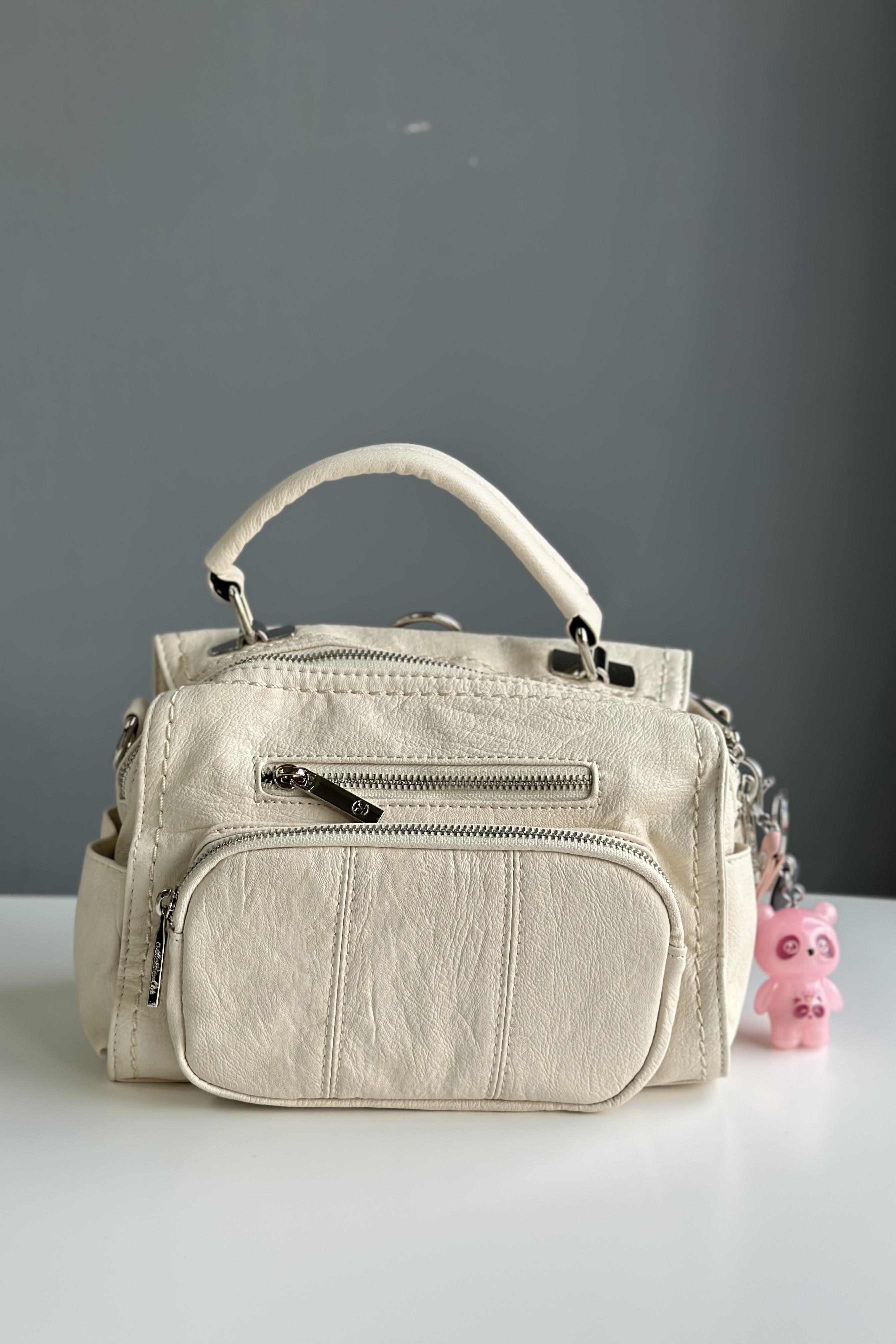 A++ Kalite Krem El-Omuz-Sırt Çantası