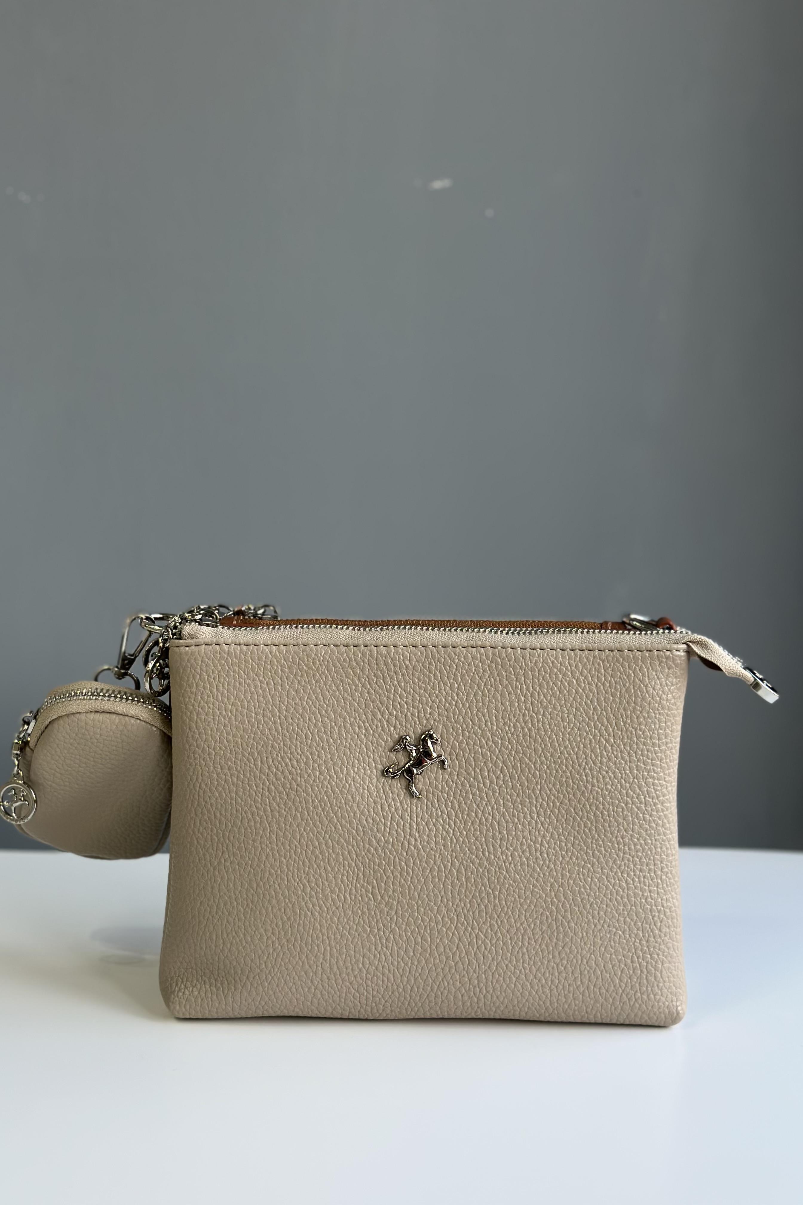 A++ Kalite Bej Omuz - Çapraz Çanta