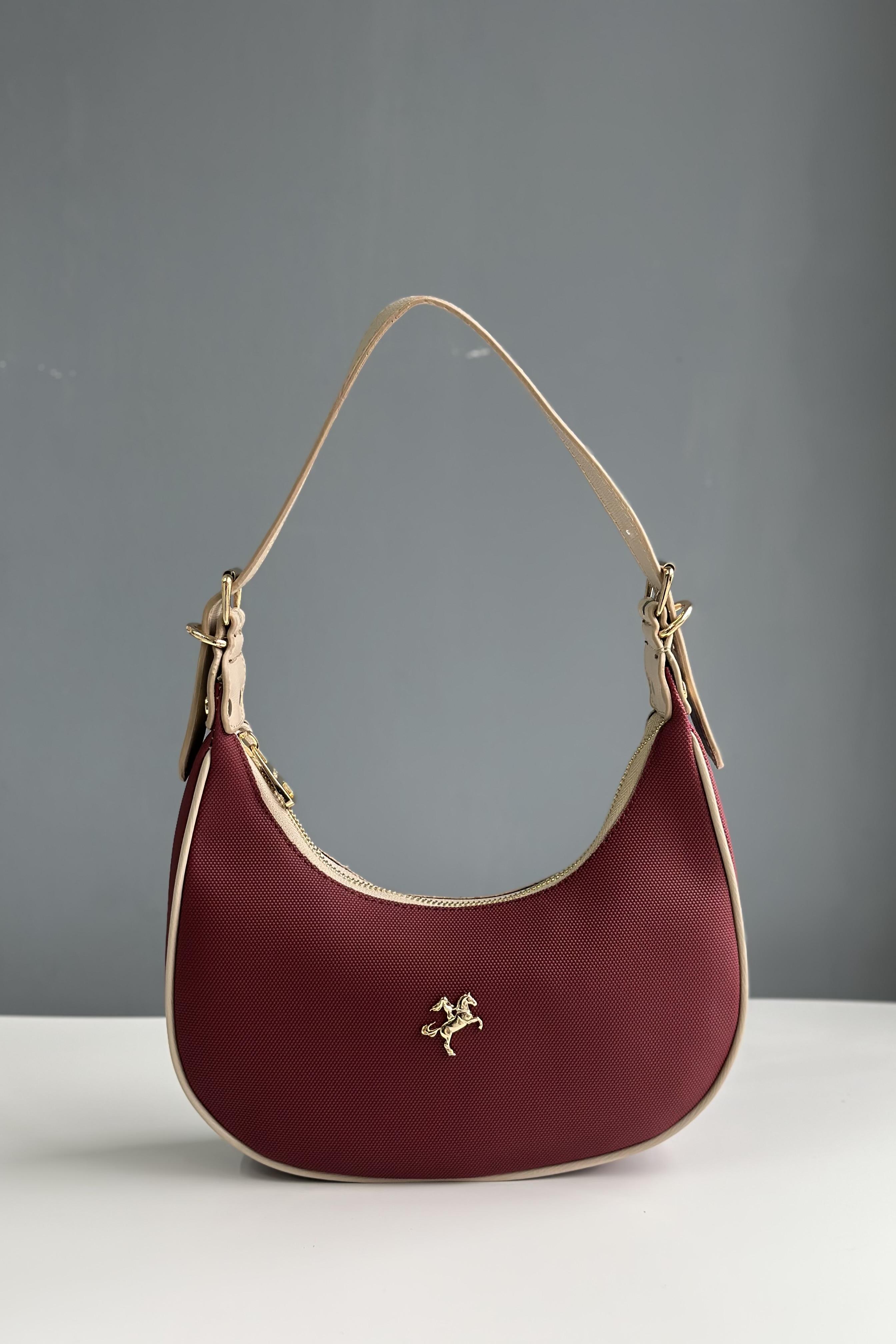 A++ Kalite Bordo Baget Çanta