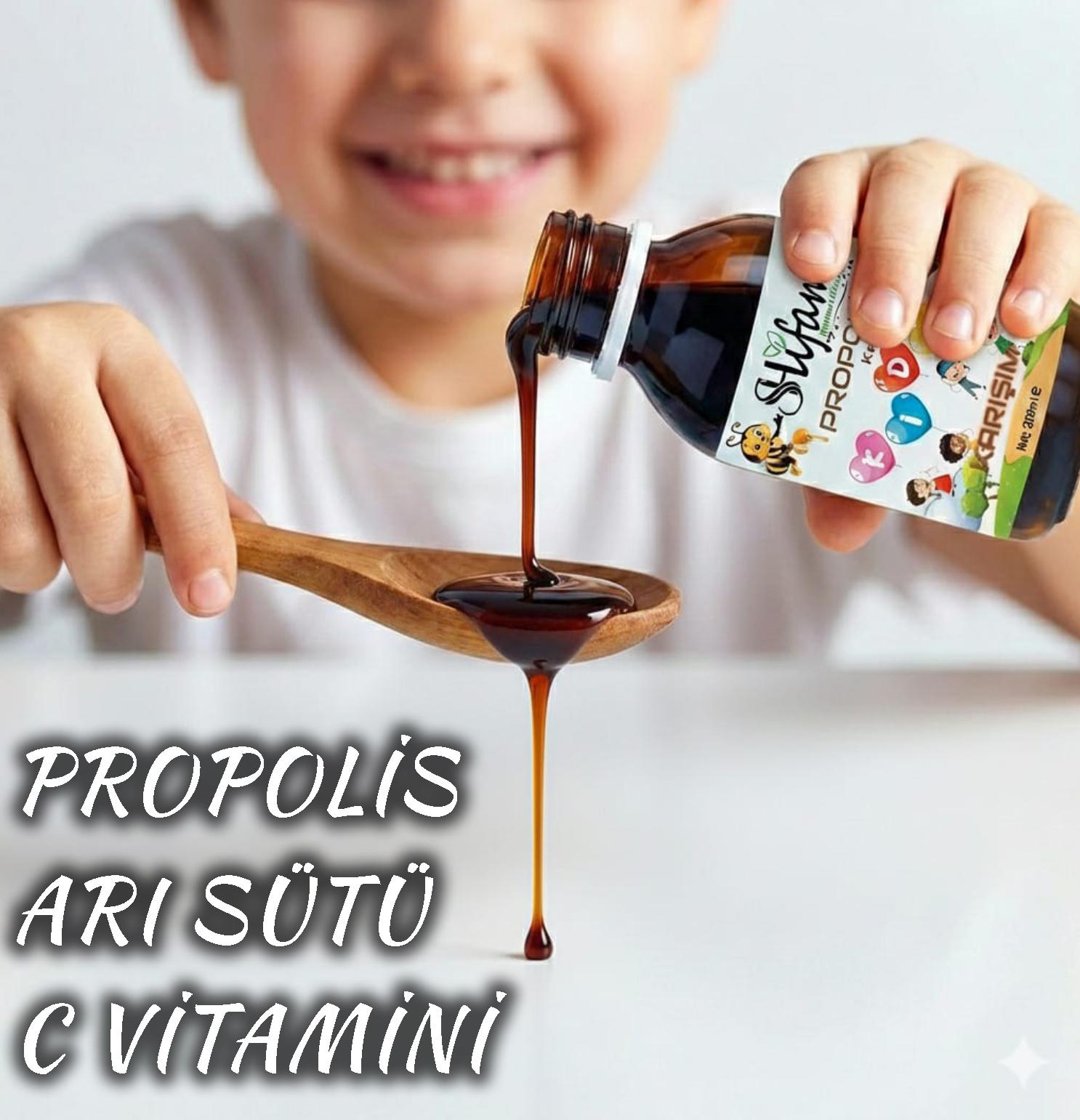 C Vitamini & Propolisli Kıds Karışım 200 ml (DOĞAL KAKAO AROMALI)
