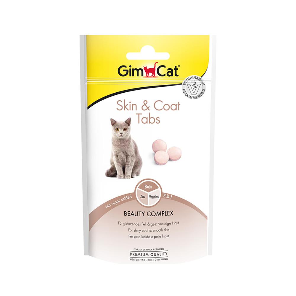 GimCat Deri ve Tüy Sağlığı İçin Şekersiz Kedi Ödül Tableti (40 g)
