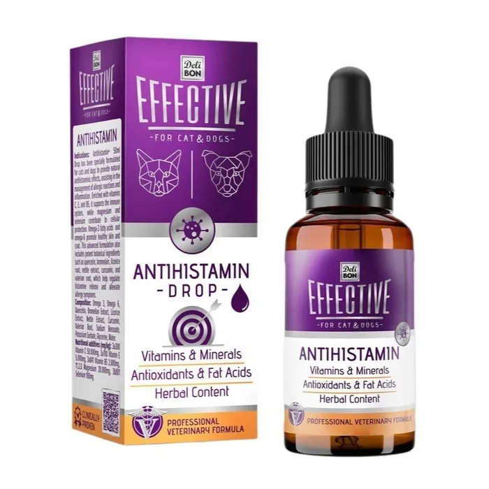 Effective Kedi Ve Köpek Takviye Ürünleri Antihistaminik Etki 50 Ml