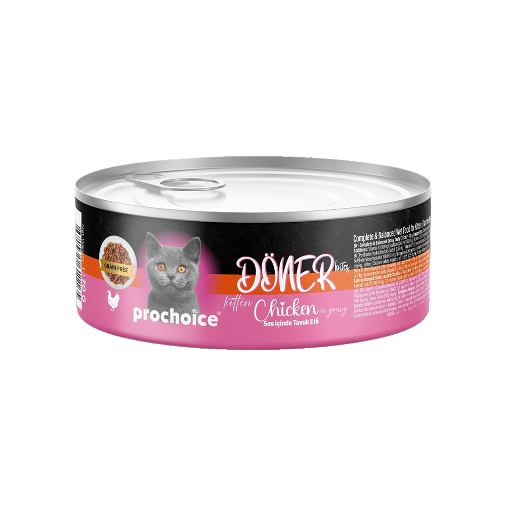 Prochoice Döner Bites Sos İçinde Tavuklu Yavru Kedi Maması (70 g)
