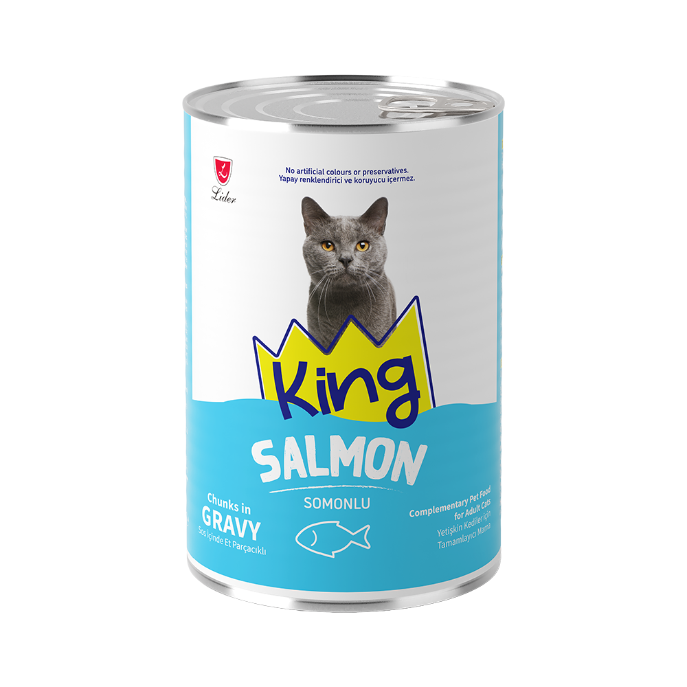 King Somonlu Kedi Konserve Maması (400 g)