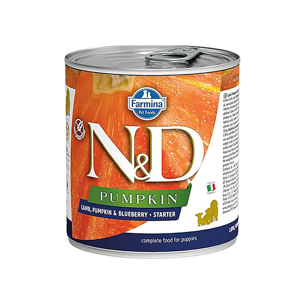 N&D Pumpkin Starter Bal Kabaklı ve Kuzu Etli Yavru Köpek Konserve Maması (285 g)