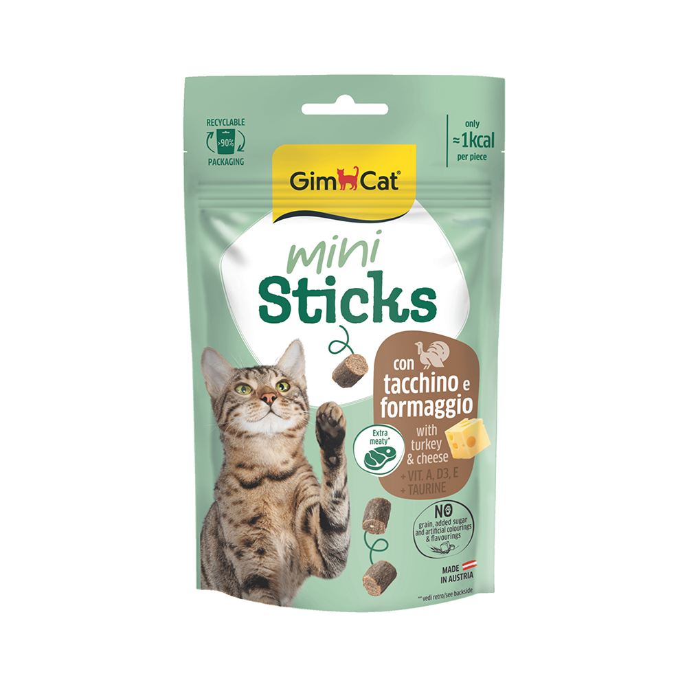 GimCat Hindili ve Peynirli Kedi Ödül Çubuğu (50 g)