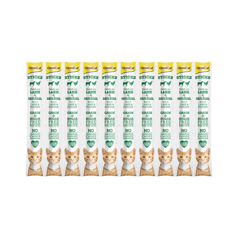 GimCat Sticks Kuzu ve Tavuk Etli Ödül Çubukları (10 x 5 g)
