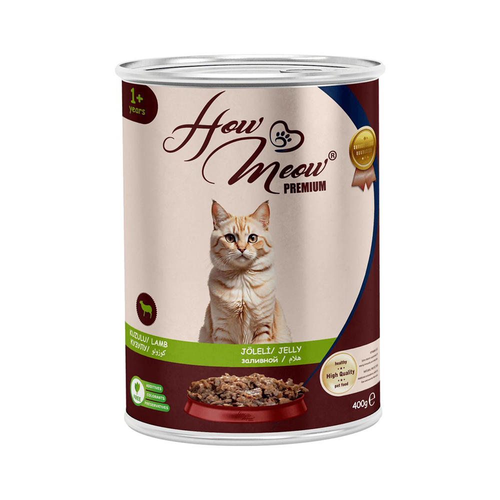 How Meow Kuzu Etli Yetişkin Kedi Konservesi (400 g)