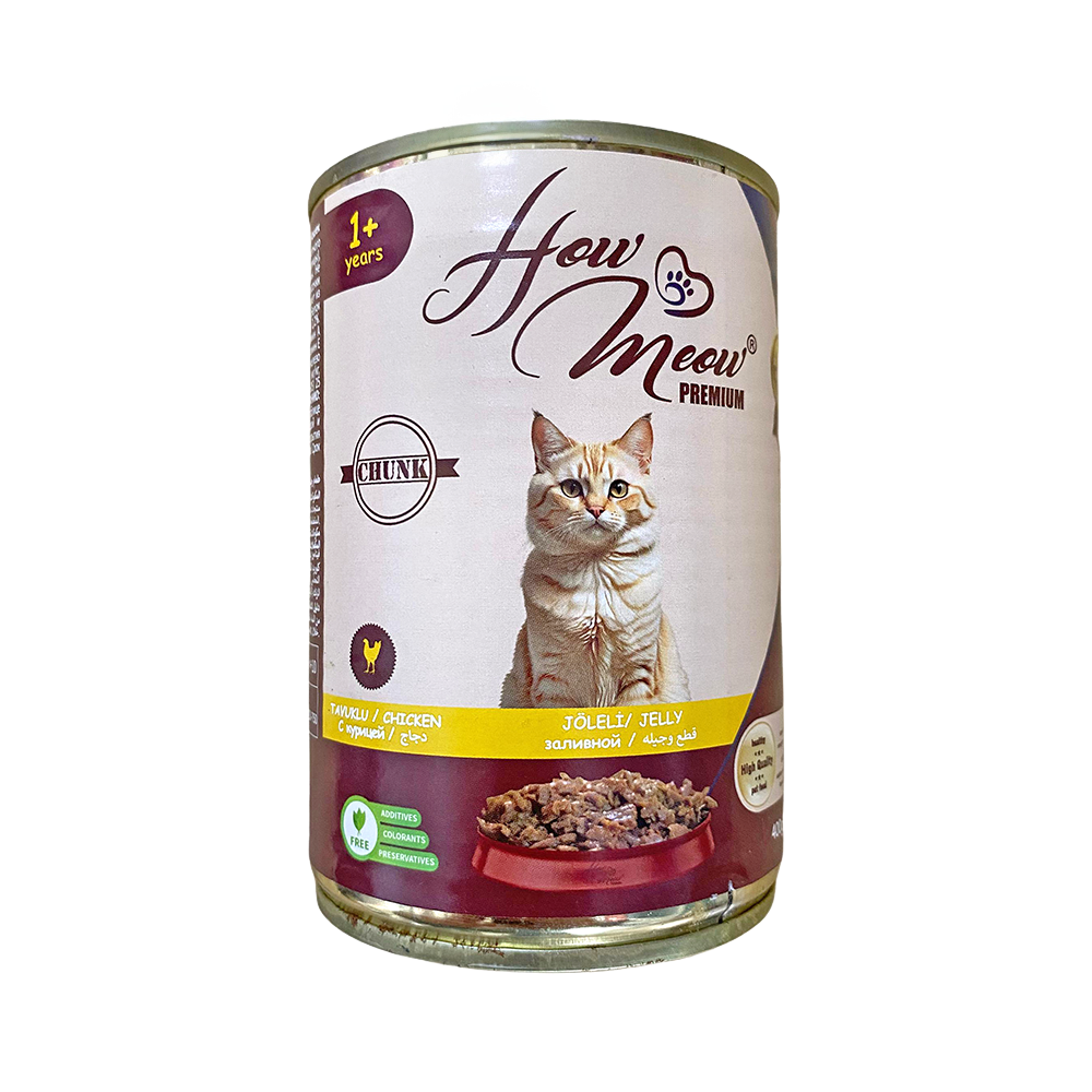 How Meow Tavuk Etli Yetişkin Kedi Yaş Maması (400 g)