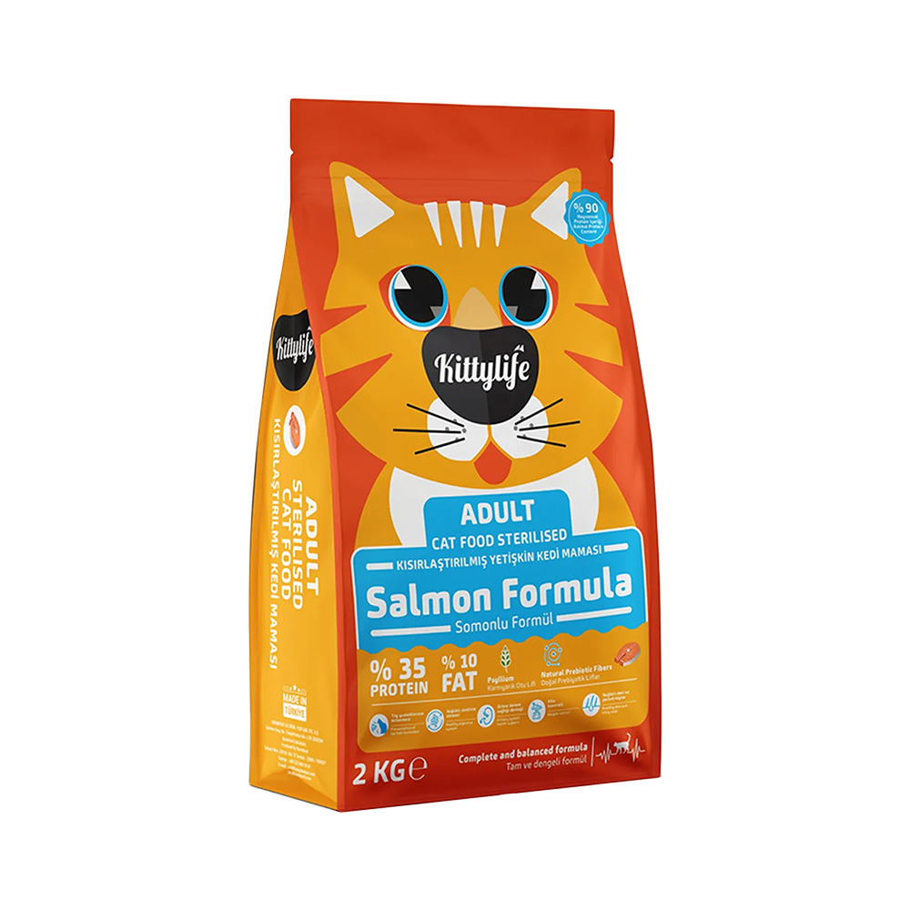 Kittylife Somon Balıklı Kısırlaştırılmış Kedi Maması (2 kg)
