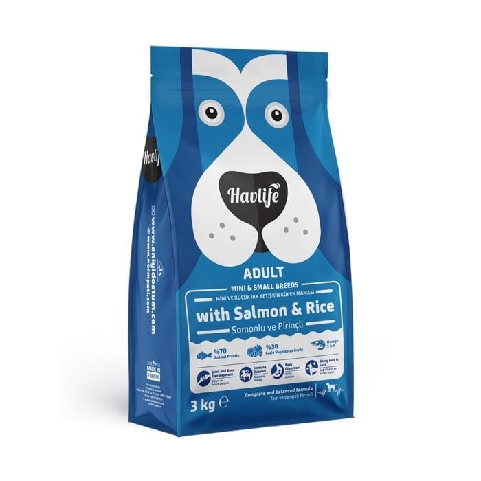 Havlife Somonlu Küçük Irk Yetişkin Köpek Maması (3 kg)