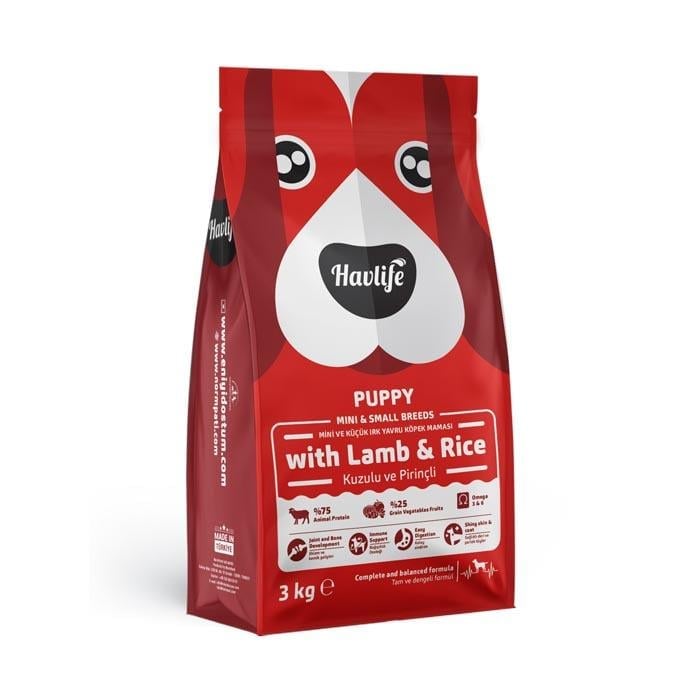 Havlife Kuzu Etli Küçük Irk Yavru Köpek Maması (3 kg)