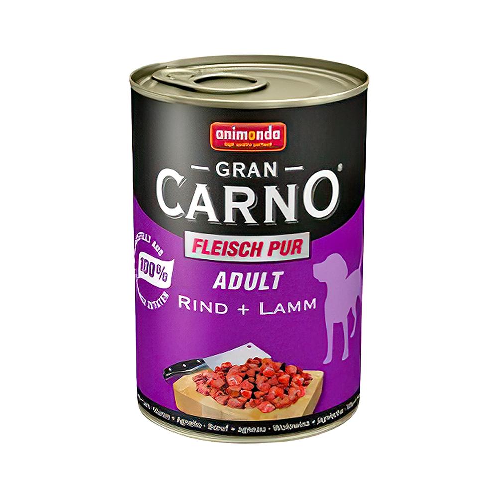 Animonda Gran Carno Sığır etli ve Kuzu Etli Yetişkin Köpek Konserve Maması (400 g)