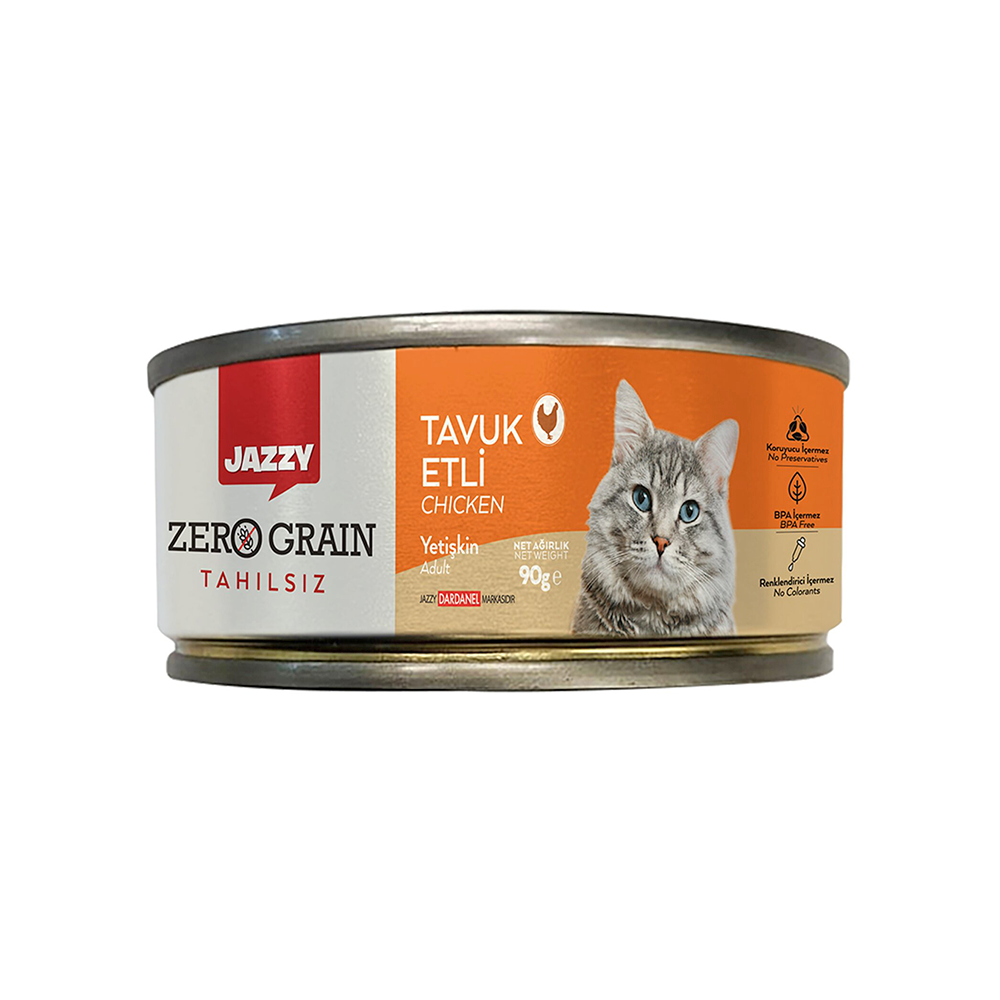 Jazzy Tahılsız Tavuk Etli Kedi Konservesi (90 g)