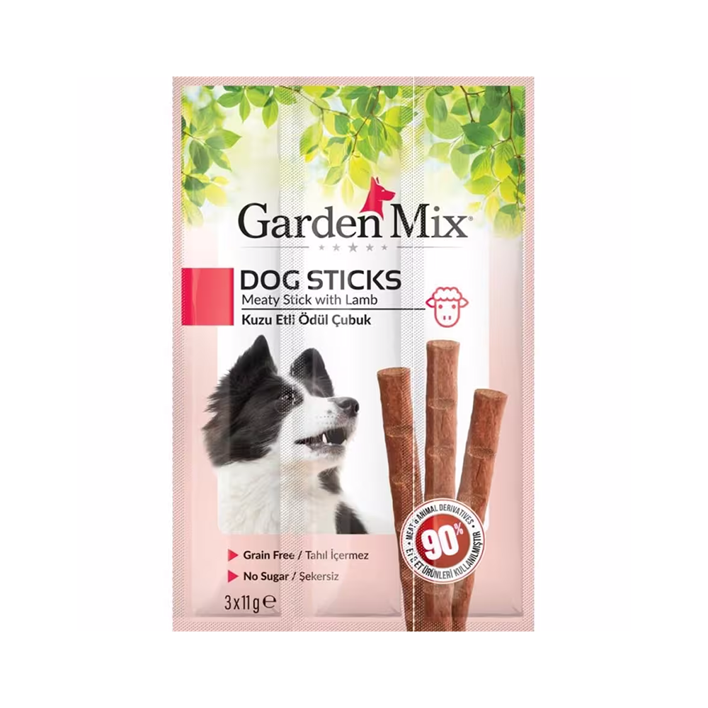 Garden Mix Kuzu Etli Stick Ödül Çubuk (3 x 11 g)