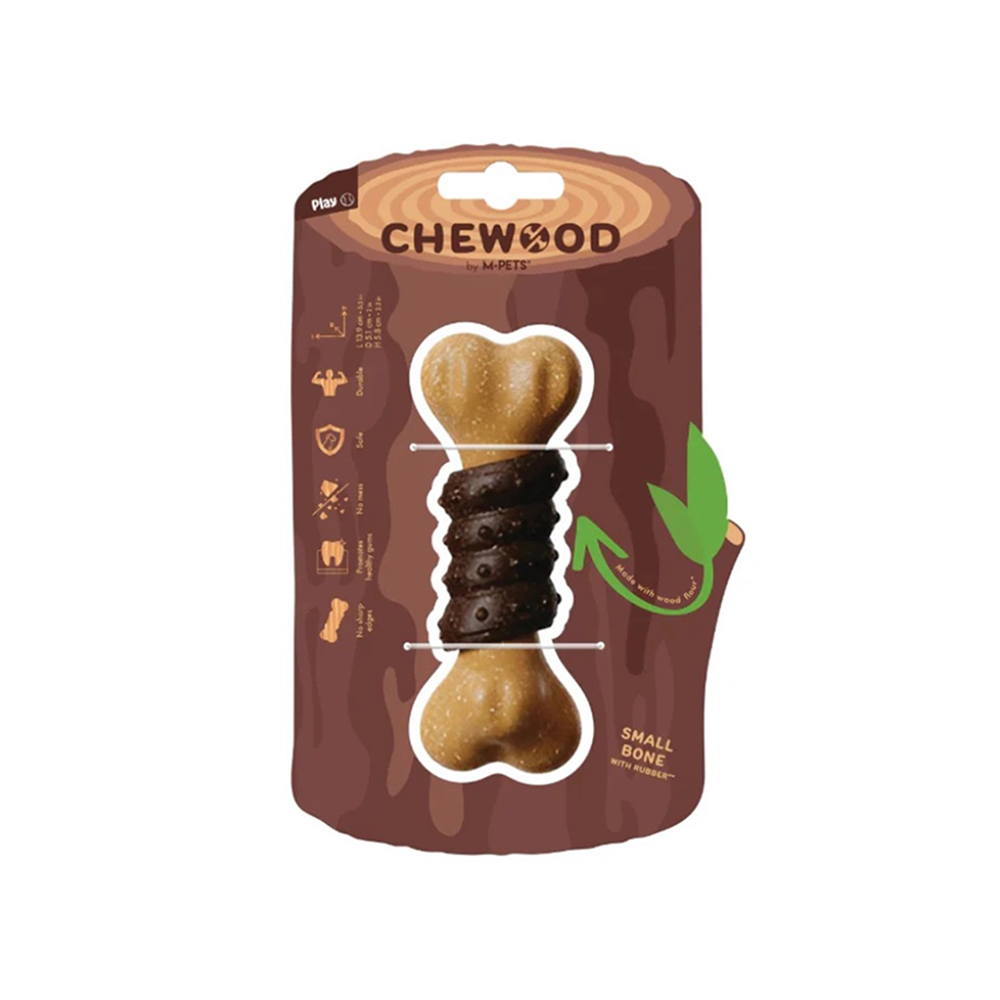 M-Pets Chewood Kauçuk Çiğnenebilir Kemik Köpek Oyuncağı (L)