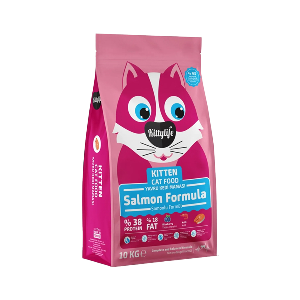 Kittylife Super Premium Kitten Somonlu Yavru Kedi Maması (10 kg)